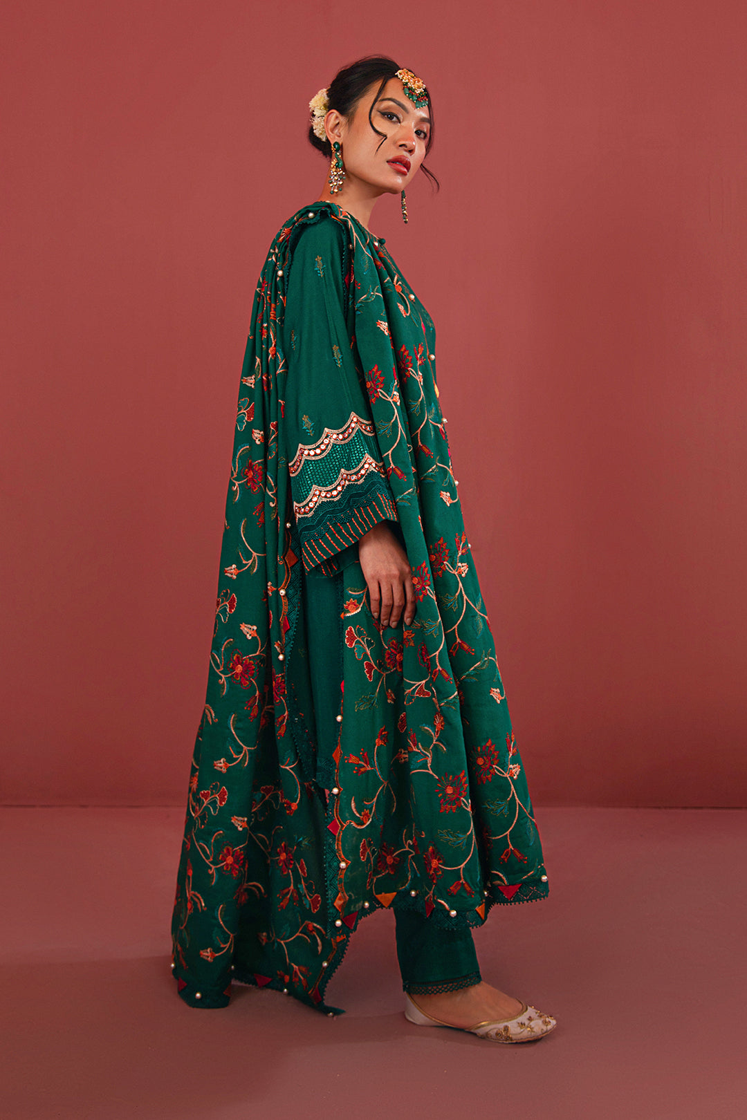 Embroidered Shirt Shalwar Dupatta - 0280