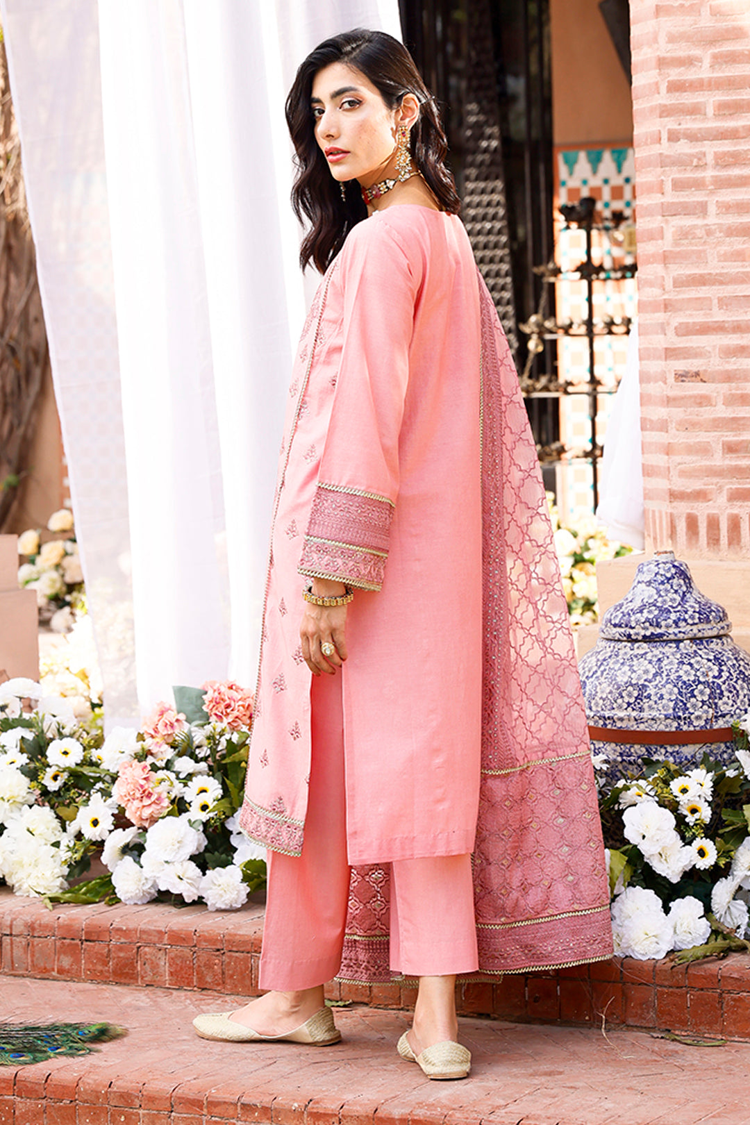 Embroidered Shirt Shalwar Dupatta - 0288