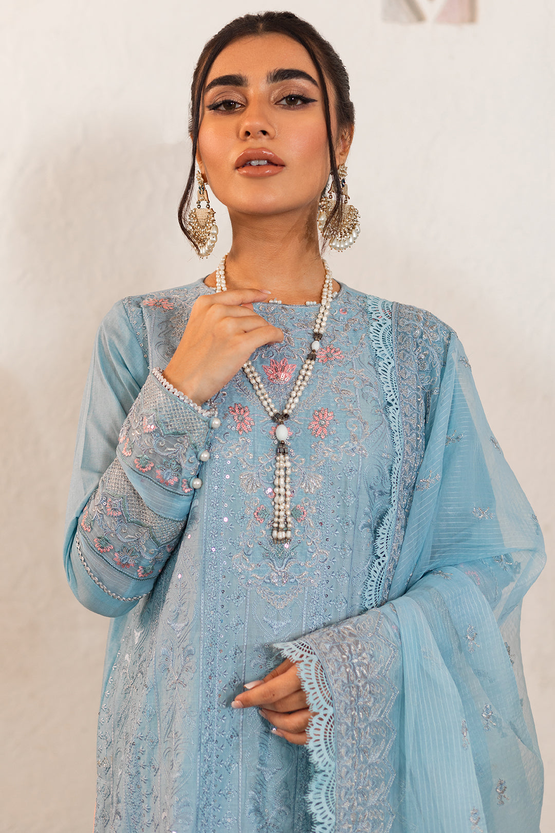 Embroidered Shirt Shalwar Dupatta - 0317