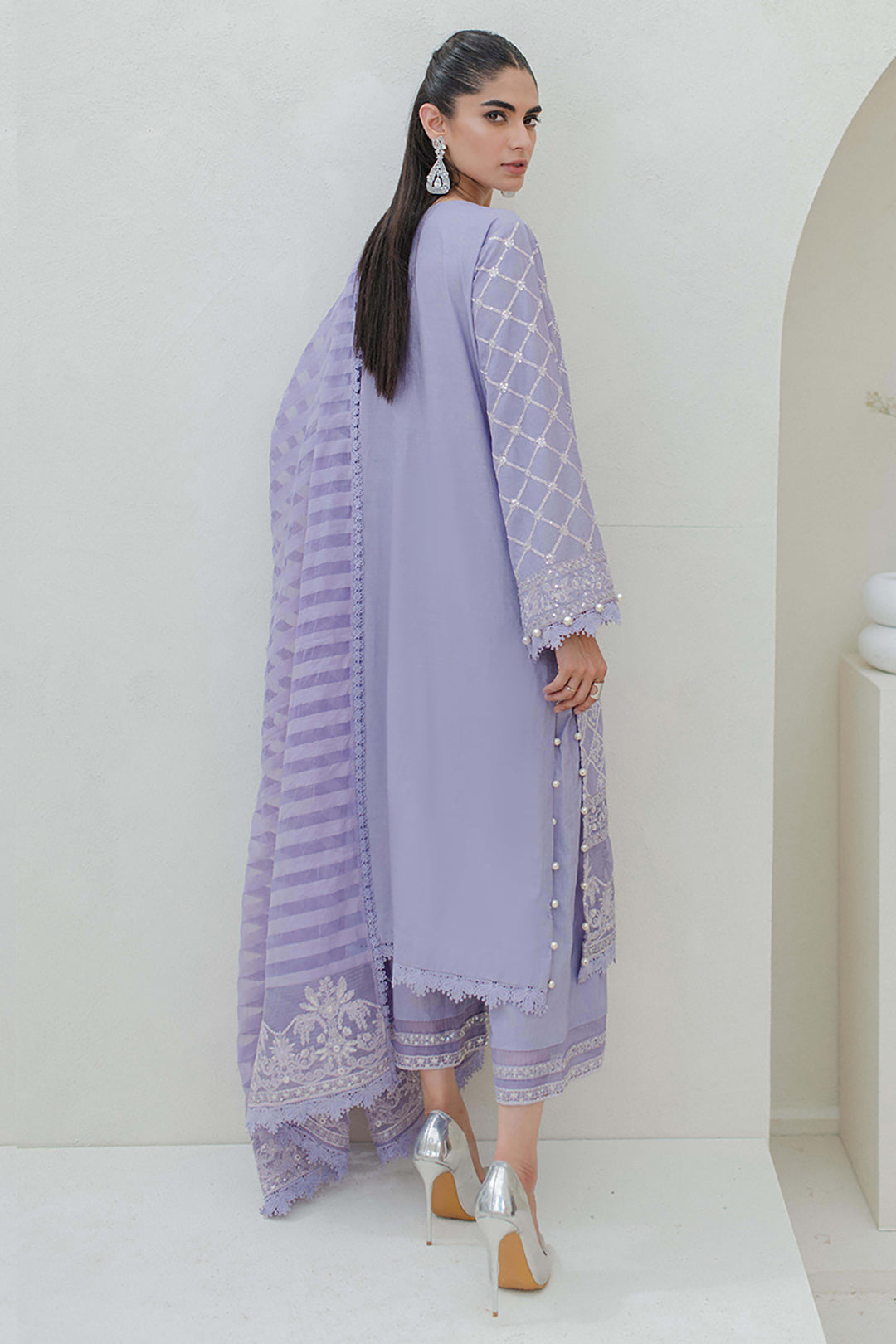 Embroidered Shirt Shalwar Dupatta - 0320