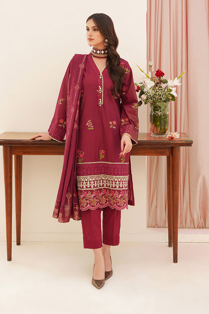 Embroidered Shirt Shalwar Dupatta - 0354