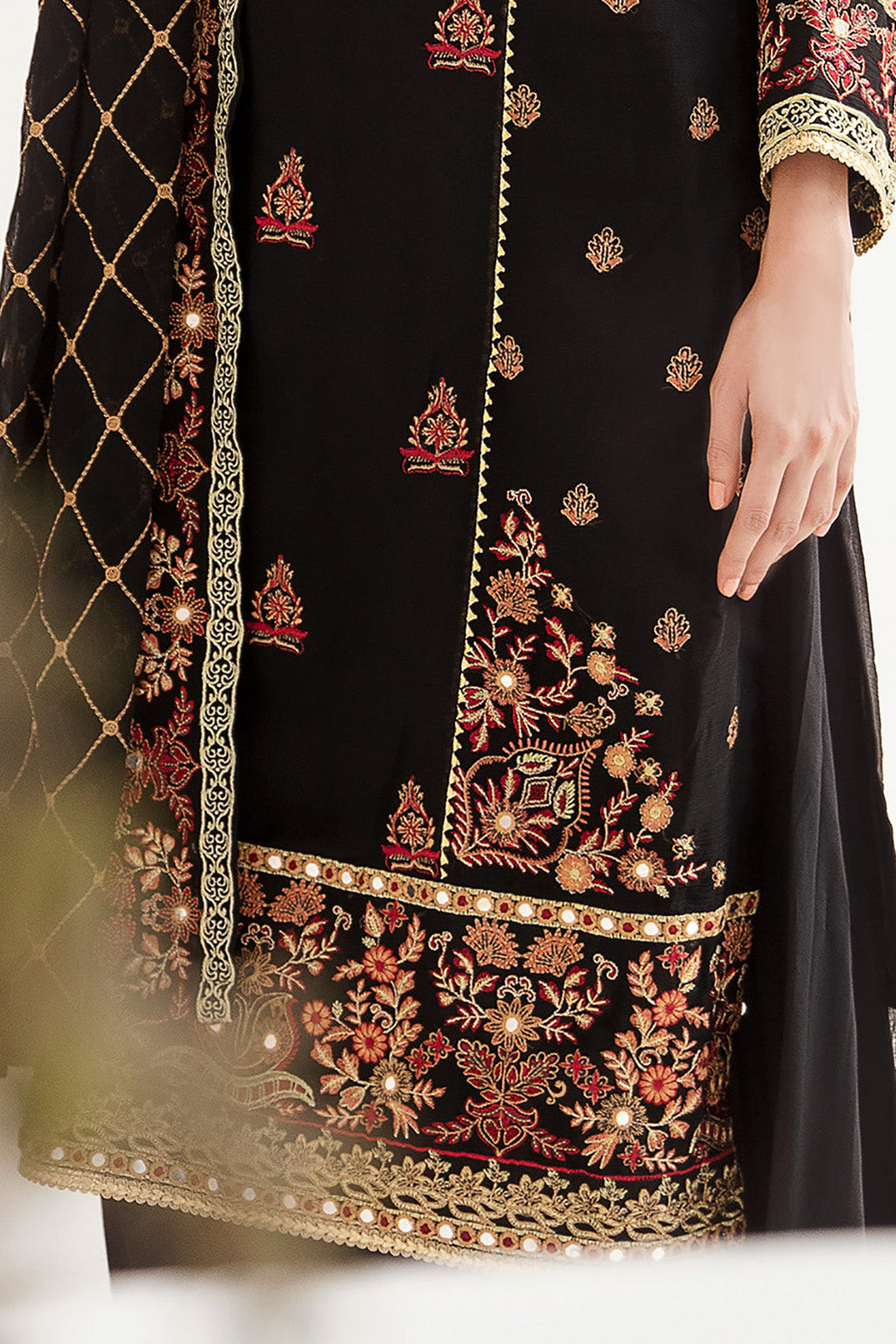 Embroidered Shirt Shalwar Dupatta - 0293