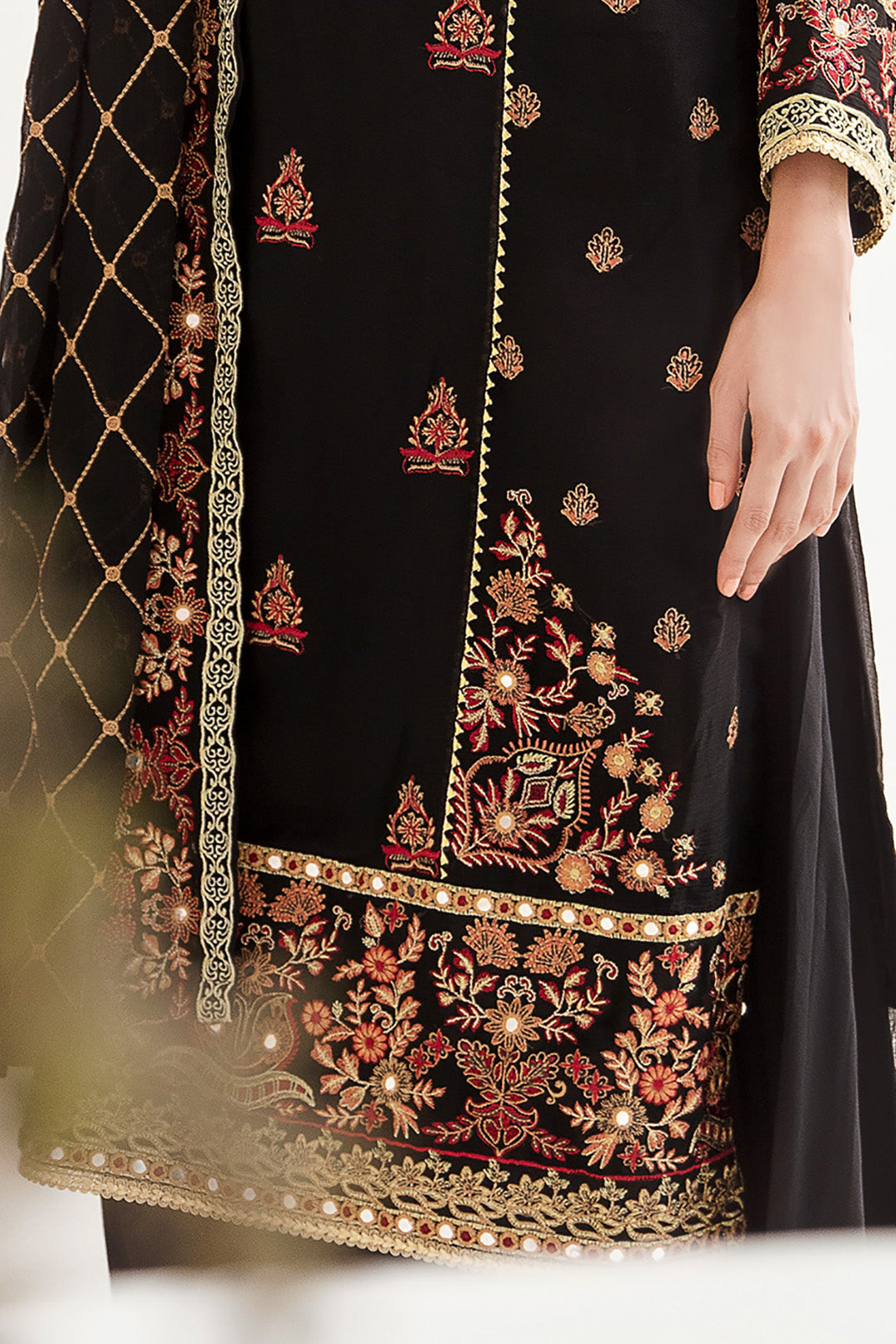 Embroidered Shirt Shalwar Dupatta - 0293