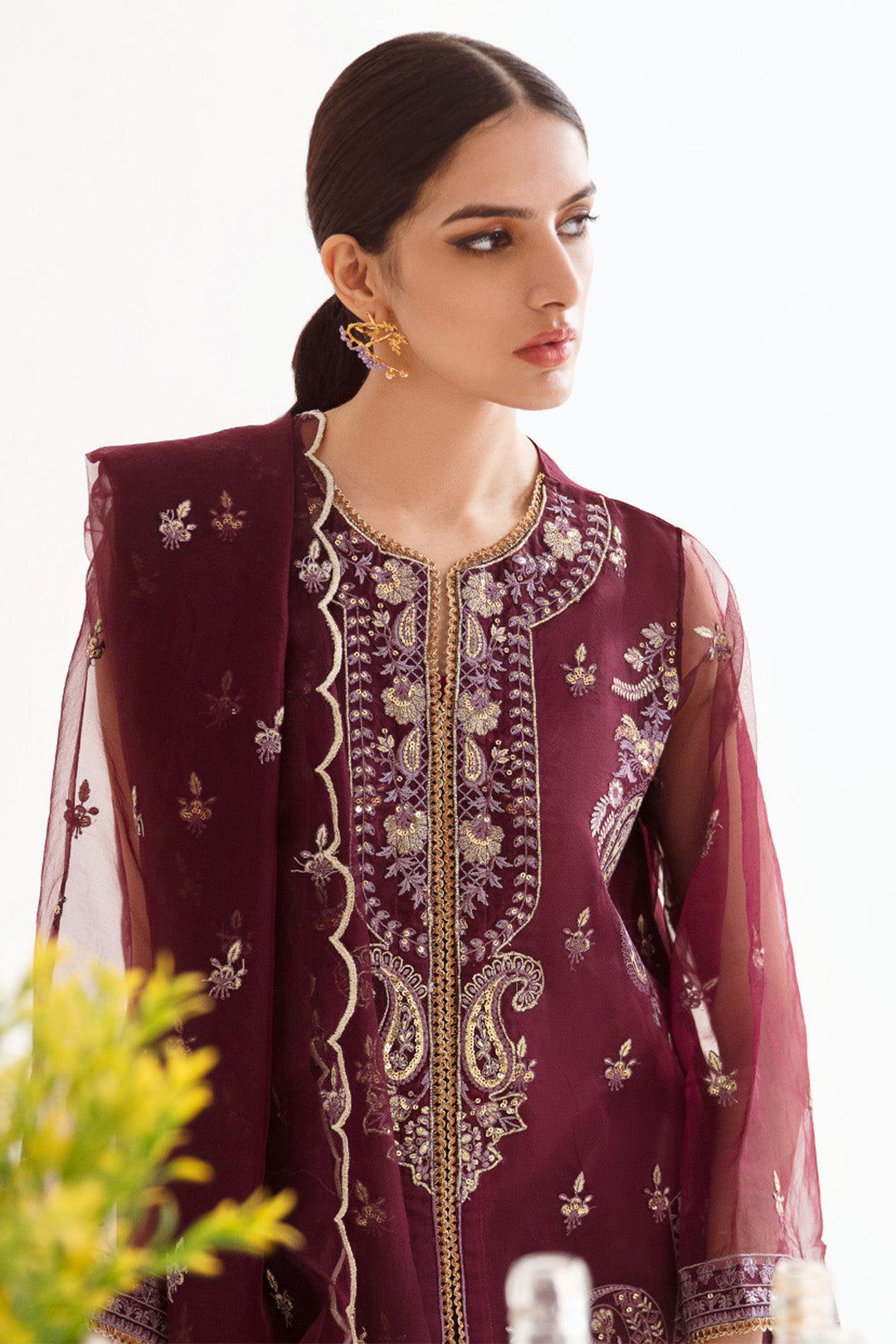 Embroidered Shirt Shalwar Dupatta - 0298