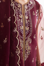 Embroidered Shirt Shalwar Dupatta - 0298