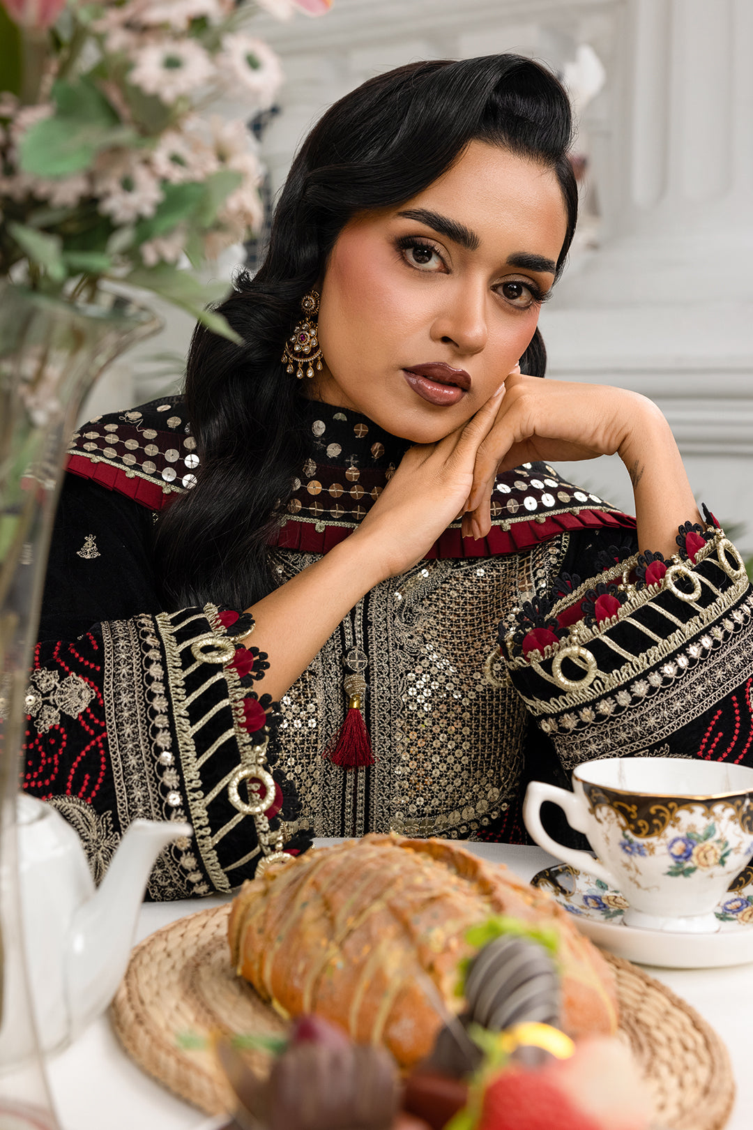 Embroidered Shirt Shalwar Dupatta - 4196