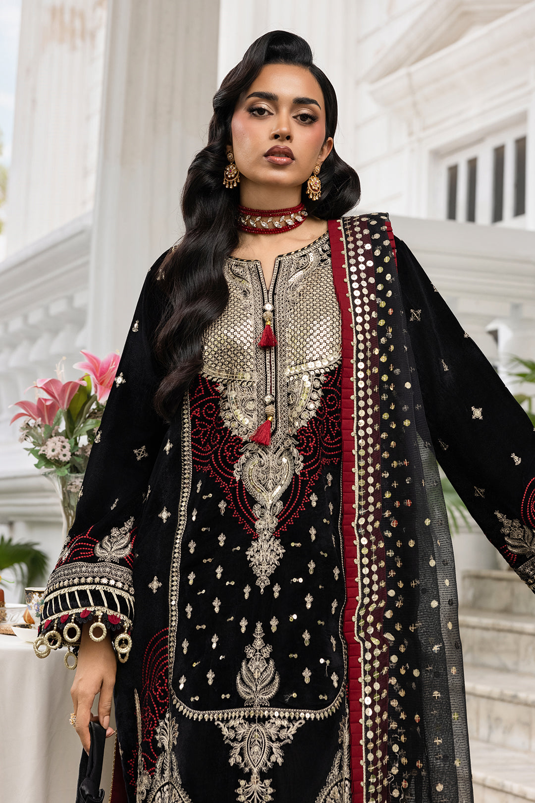 Embroidered Shirt Shalwar Dupatta - 4196