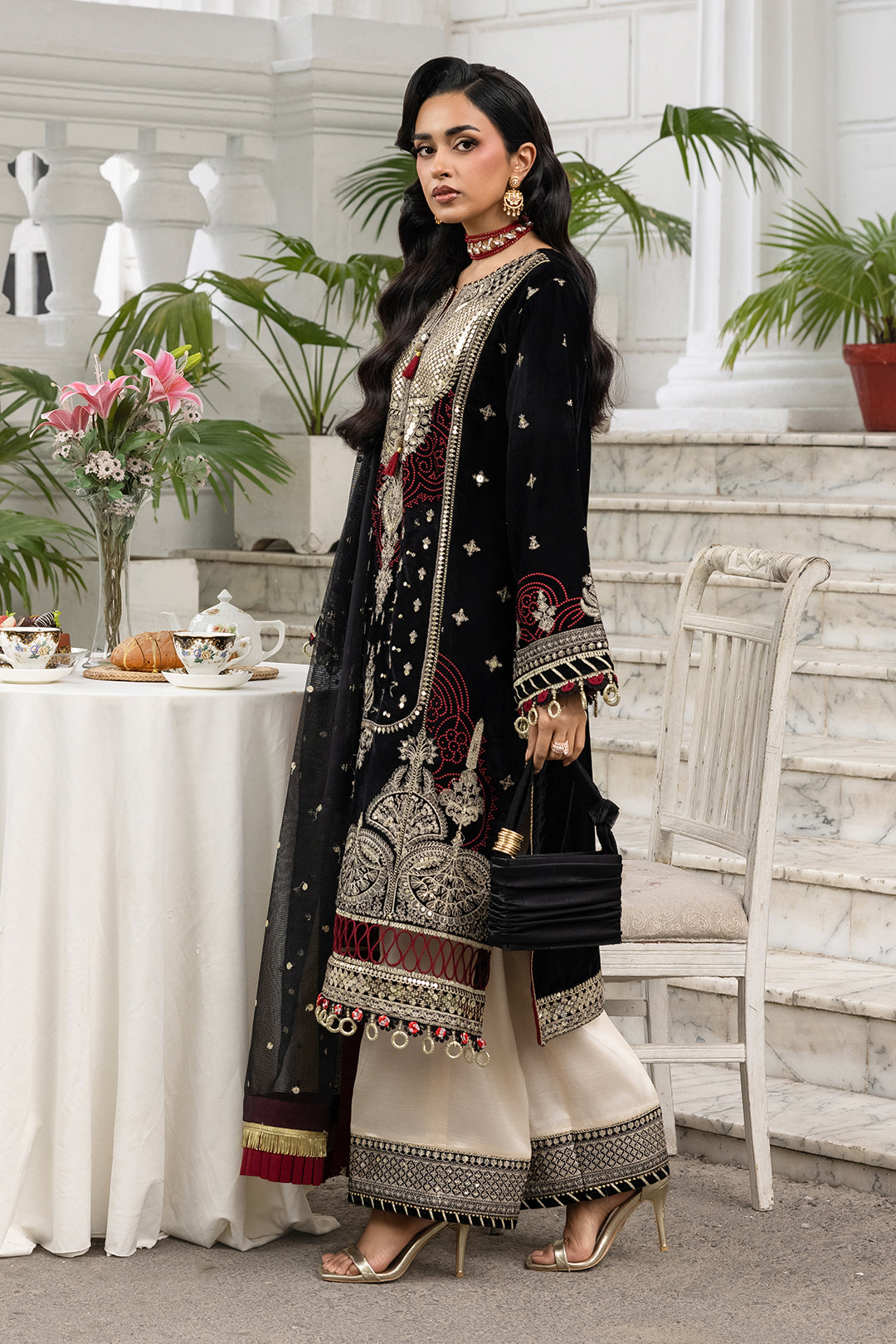 Embroidered Shirt Shalwar Dupatta - 4196