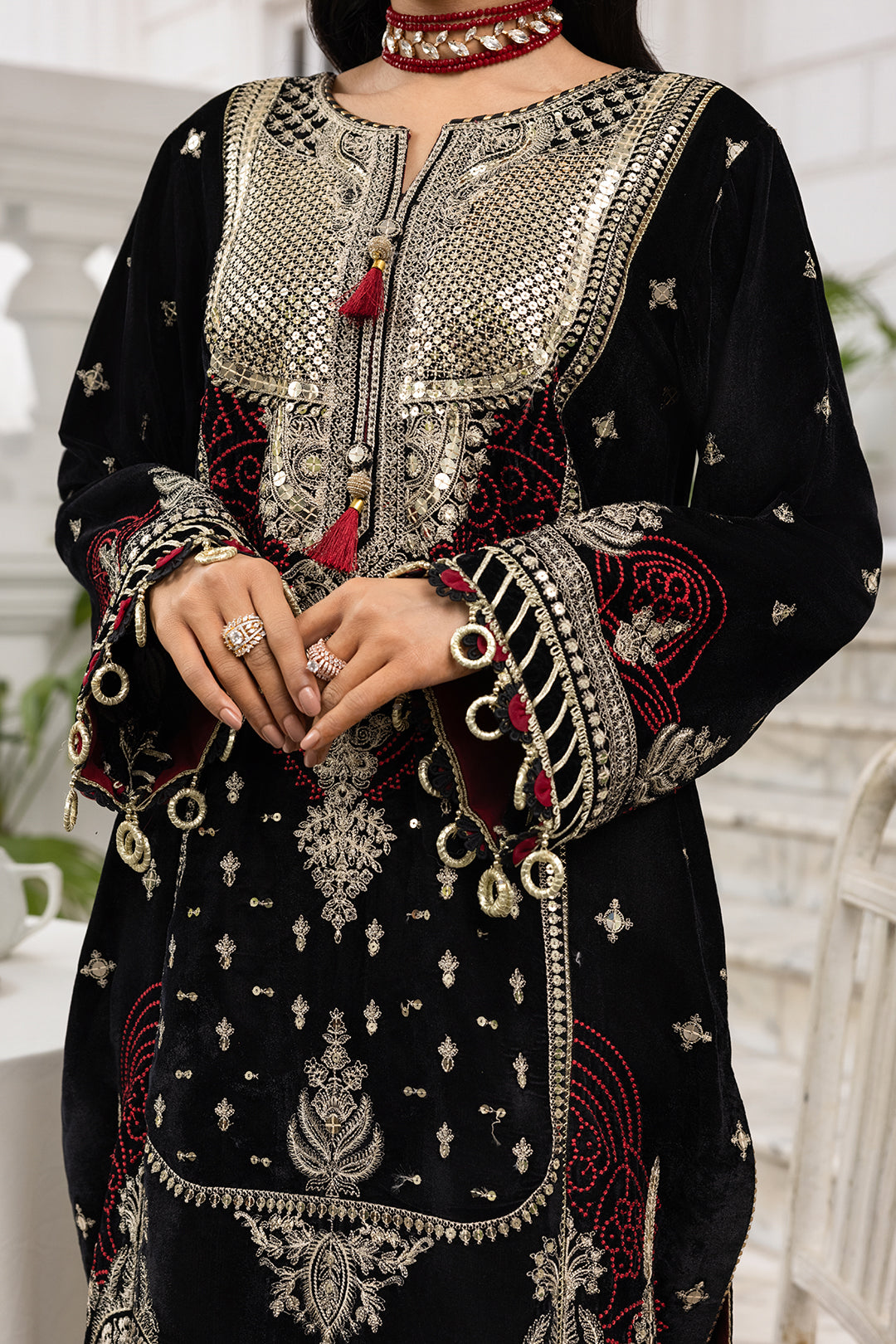 Embroidered Shirt Shalwar Dupatta - 4196