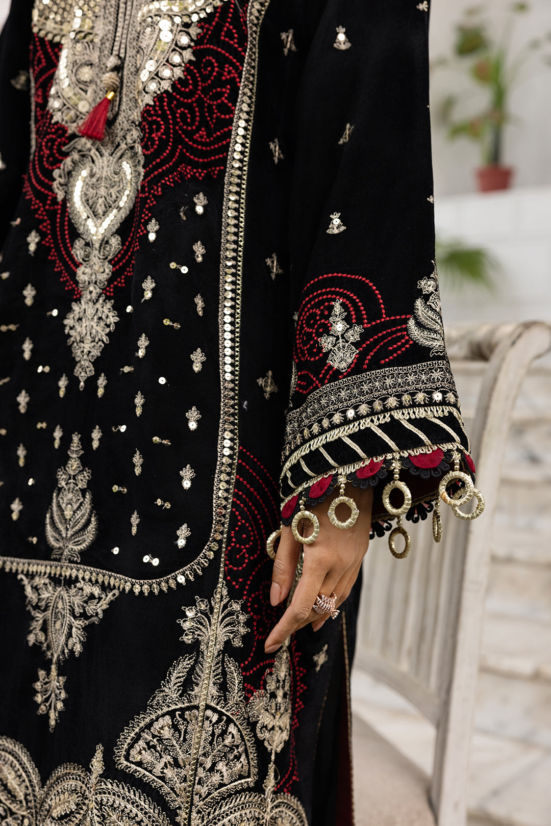 Embroidered Shirt Shalwar Dupatta - 4196