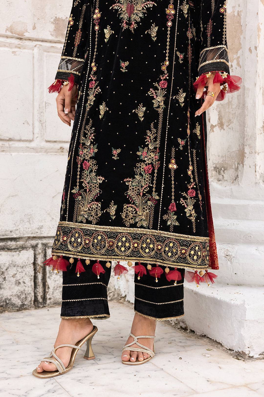 Embroidered Shirt Shalwar Dupatta - 4197