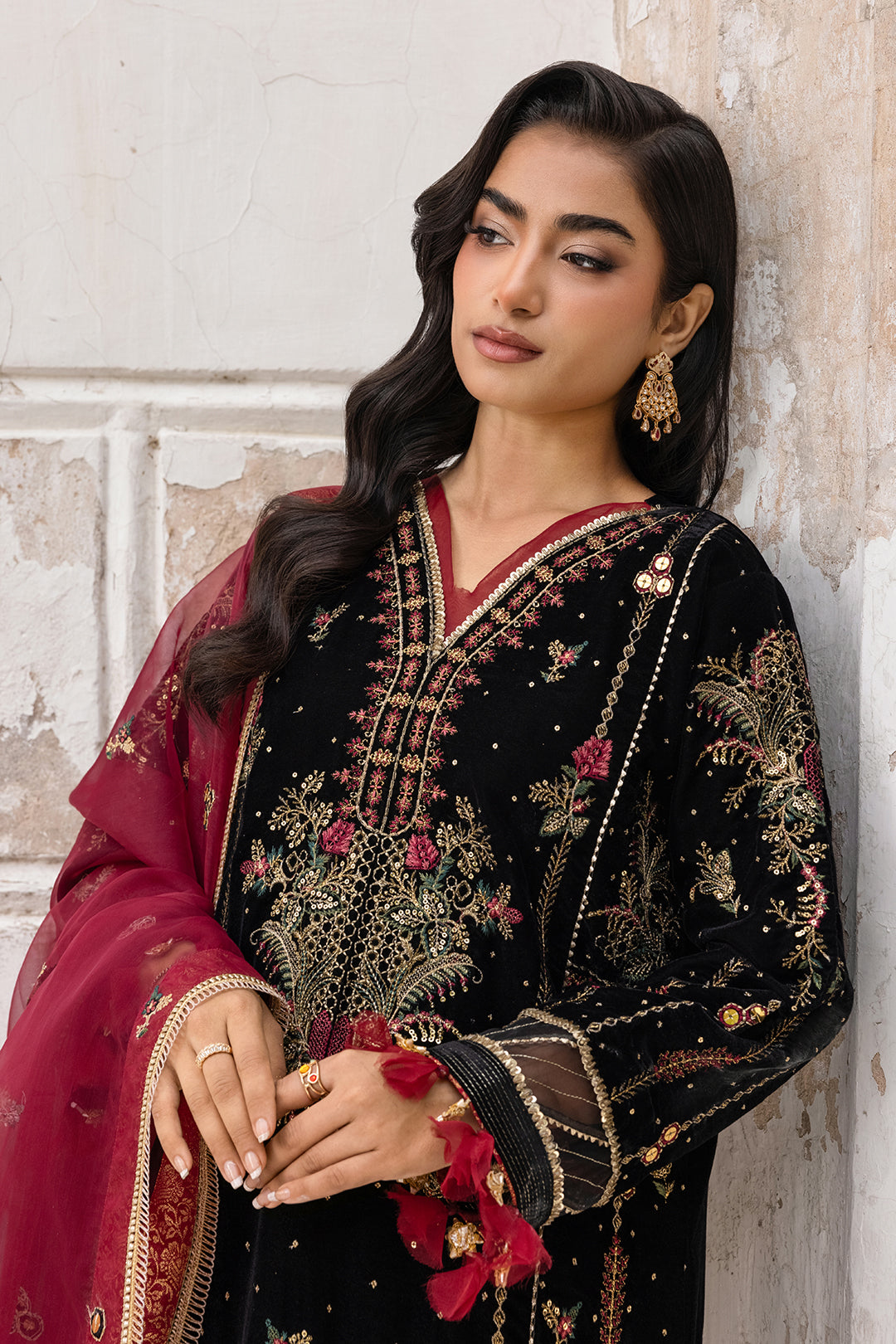 Embroidered Shirt Shalwar Dupatta - 4197