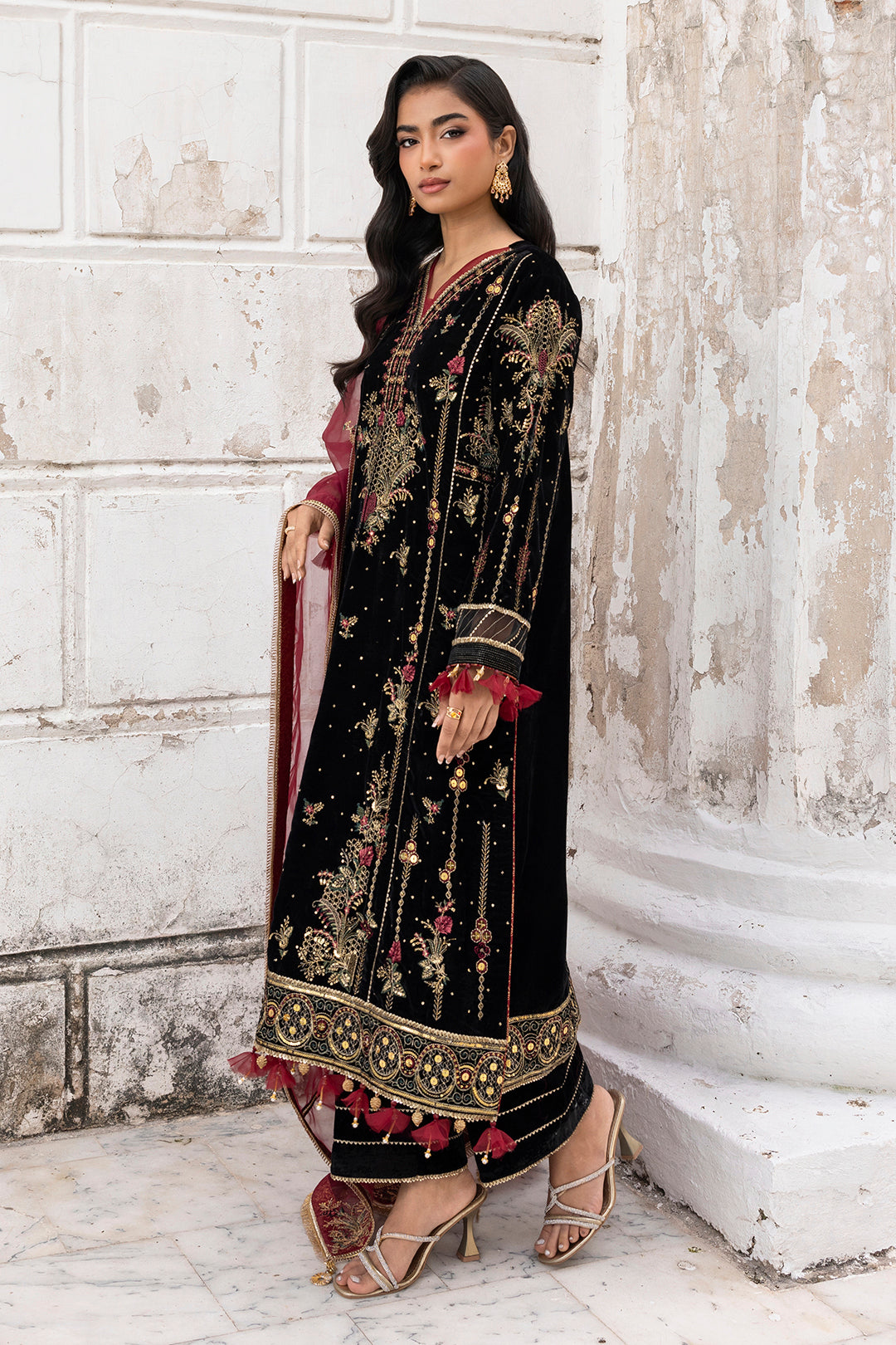 Embroidered Shirt Shalwar Dupatta - 4197