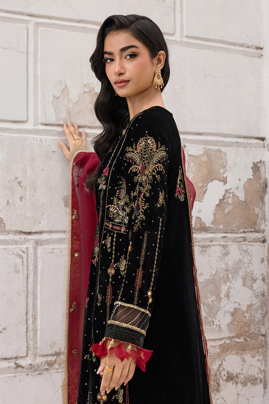 Embroidered Shirt Shalwar Dupatta - 4197
