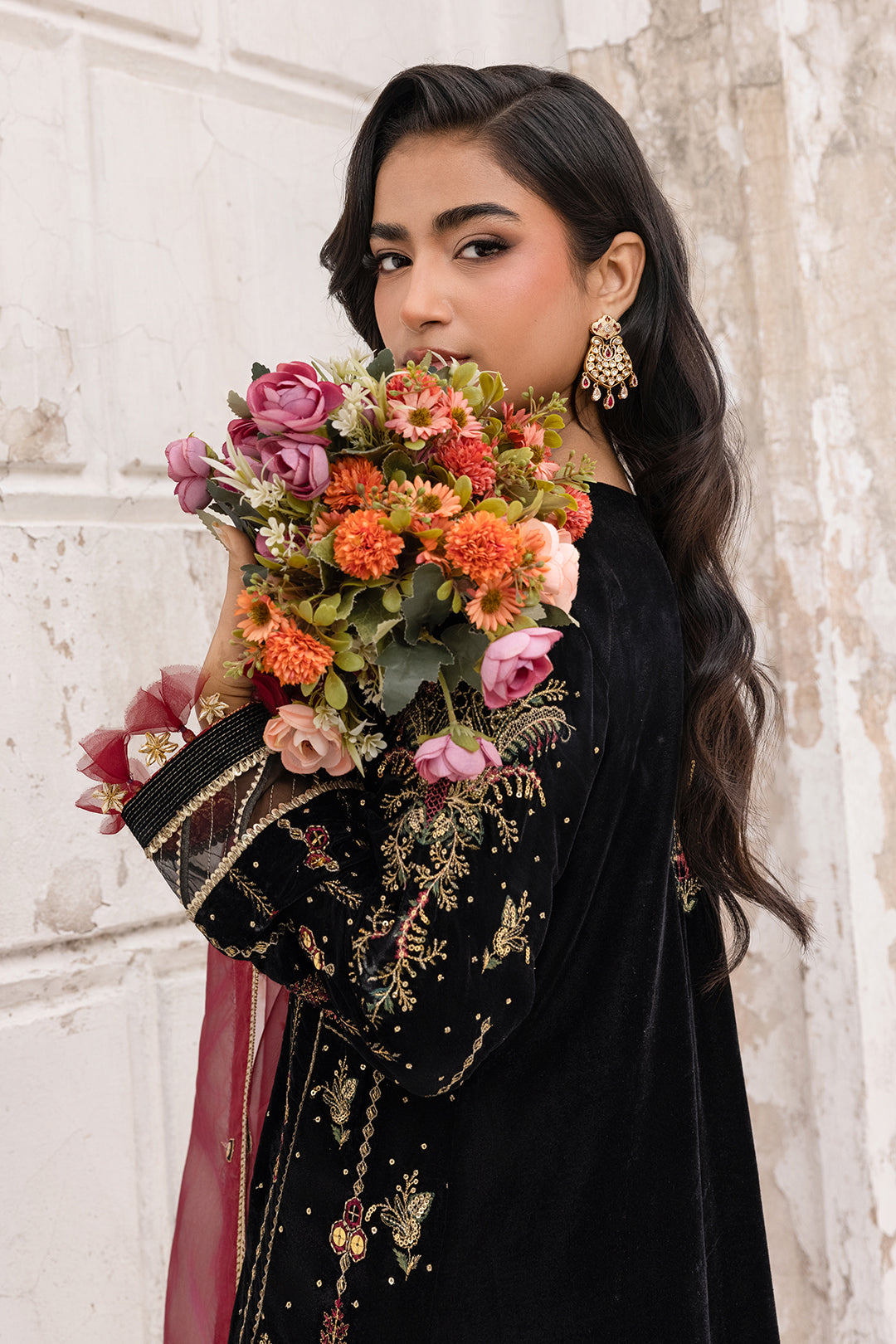 Embroidered Shirt Shalwar Dupatta - 4197