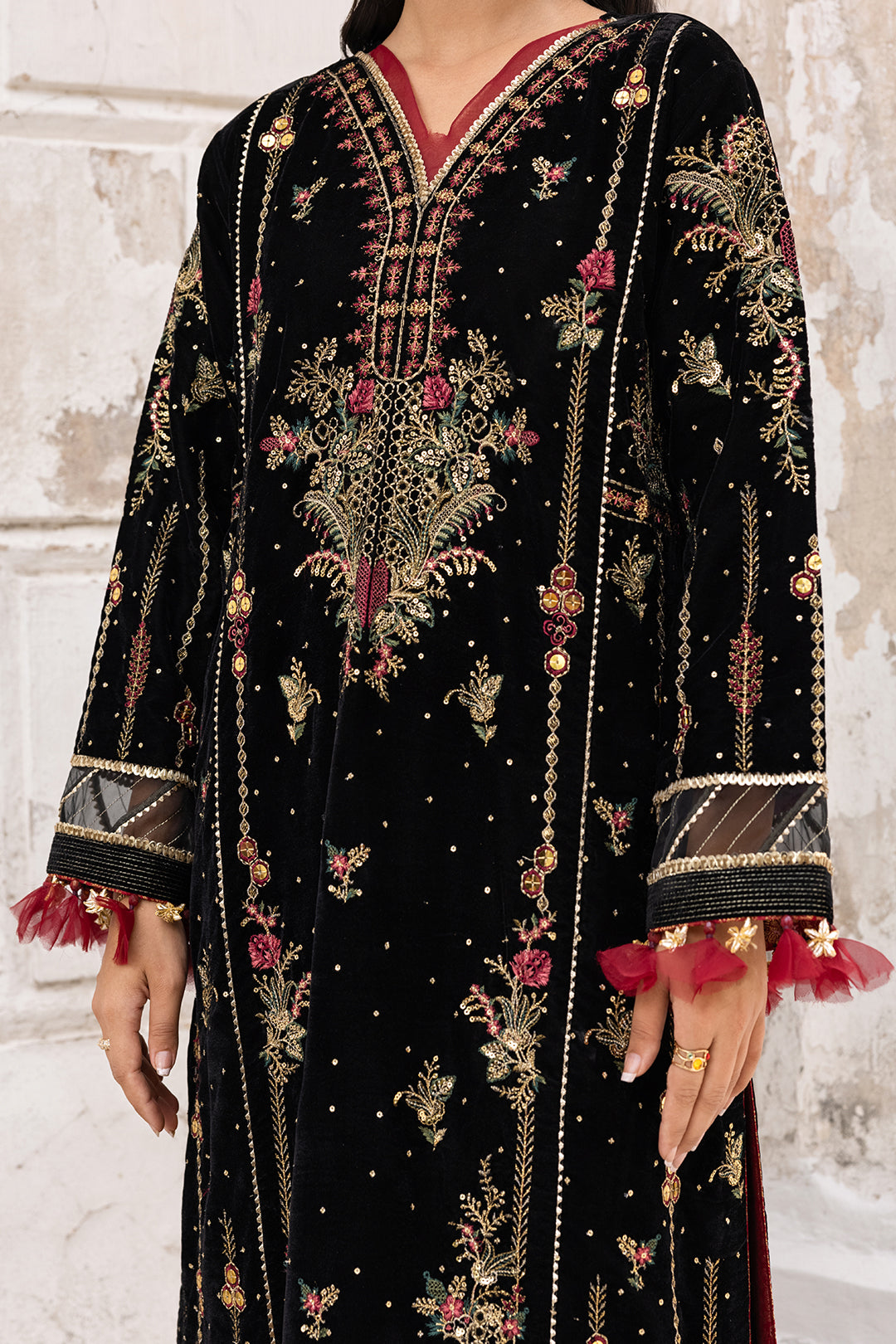 Embroidered Shirt Shalwar Dupatta - 4197