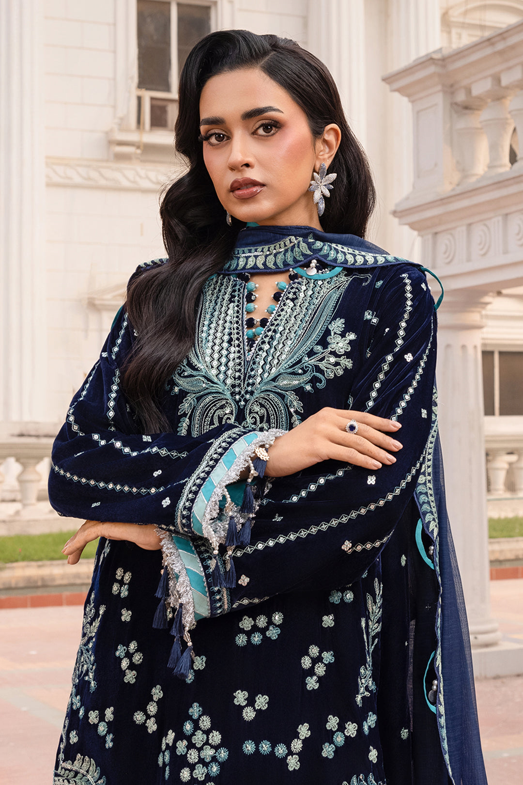 Embroidered Shirt Shalwar Dupatta - 4206