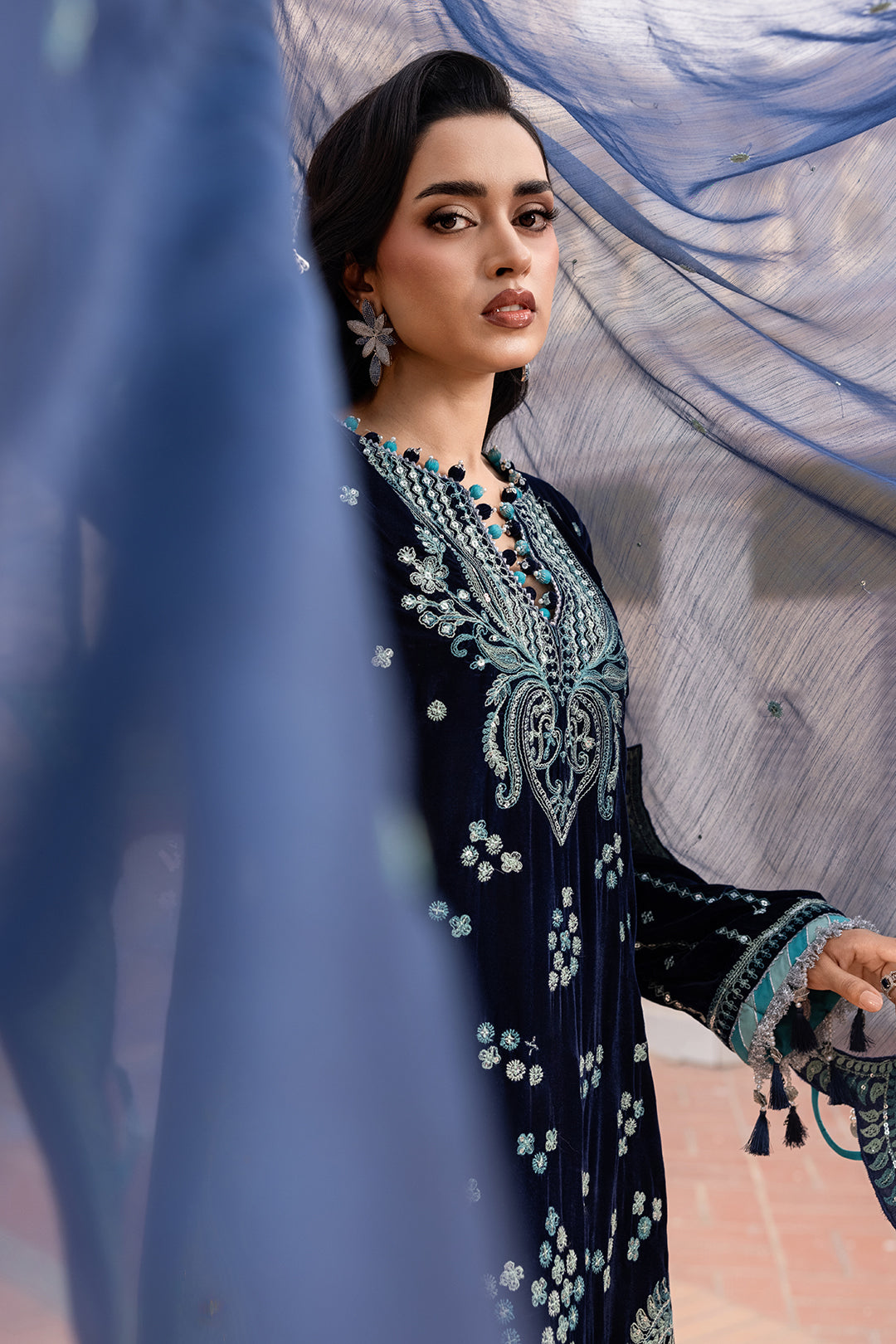 Embroidered Shirt Shalwar Dupatta - 4206