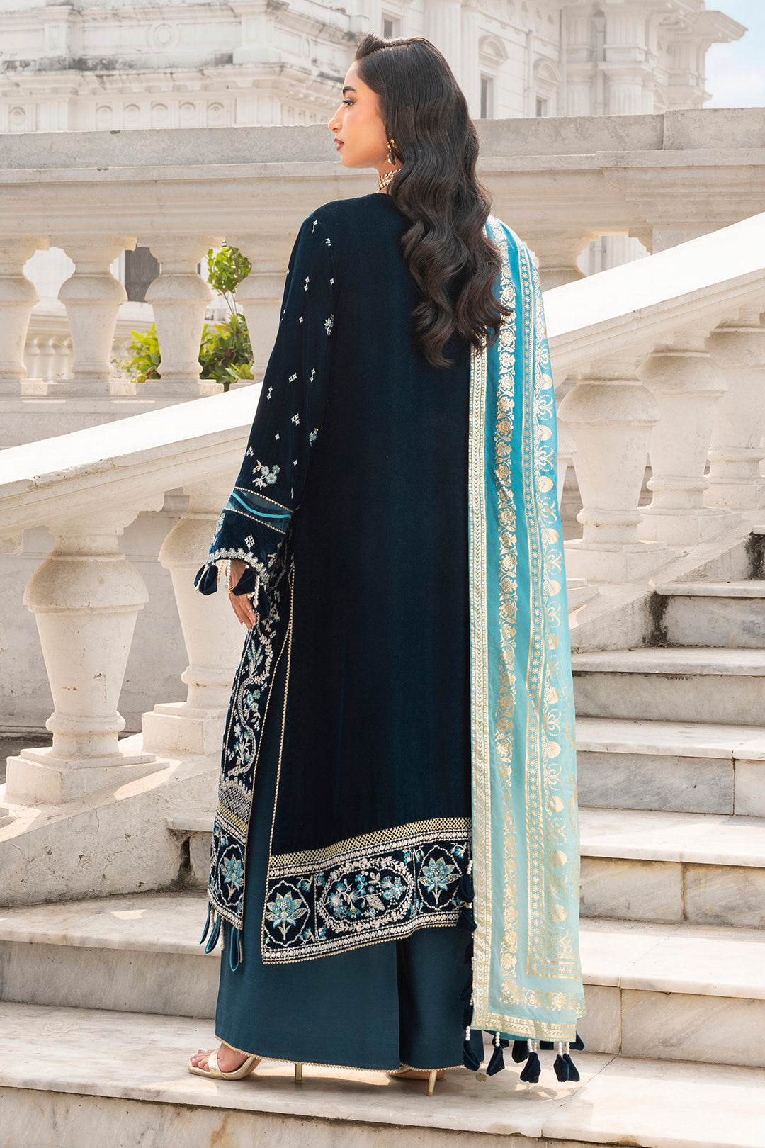 Embroidered Shirt Shalwar Dupatta - 4198