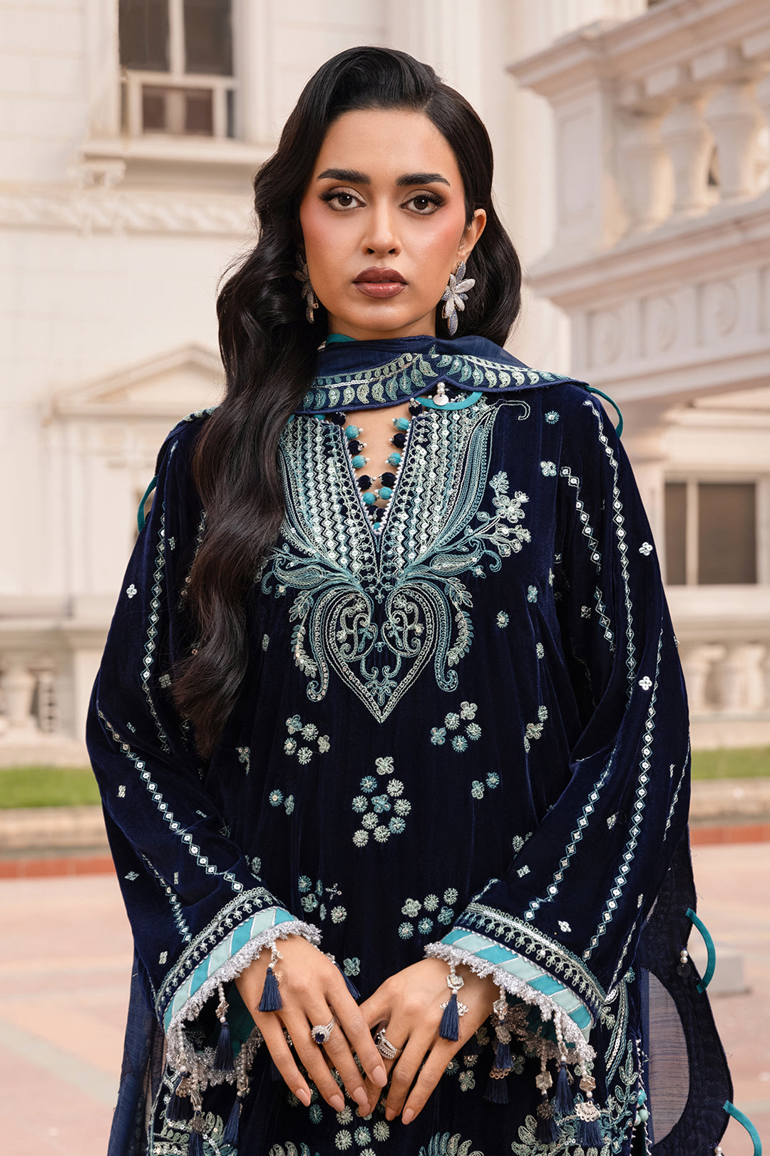 Embroidered Shirt Shalwar Dupatta - 4206