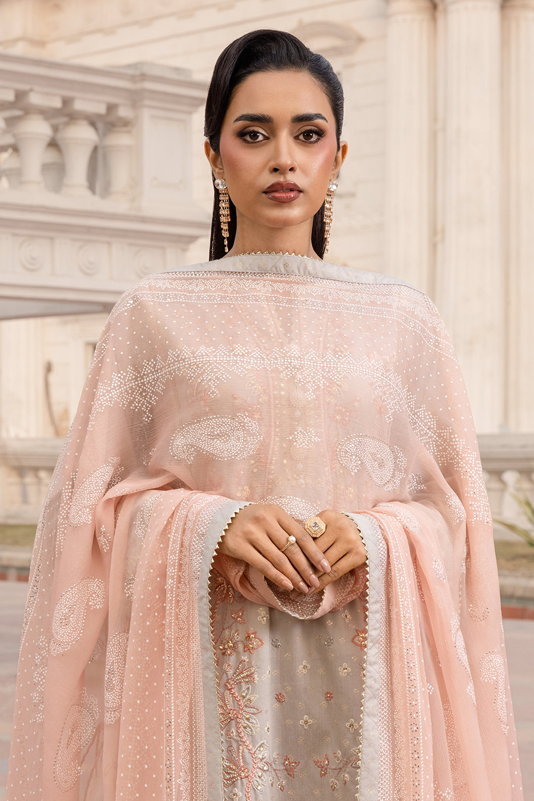 Embroidered Shirt Shalwar Dupatta - 4199