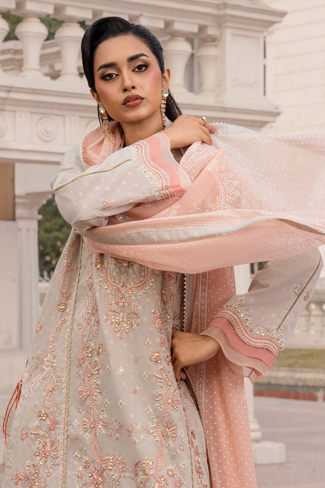 Embroidered Shirt Shalwar Dupatta - 4199