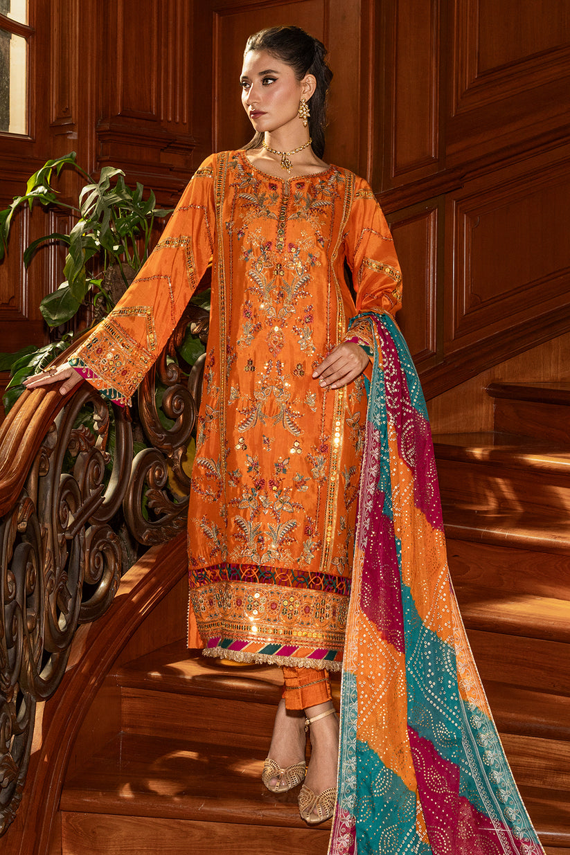 Copper orange Unstitched for Women