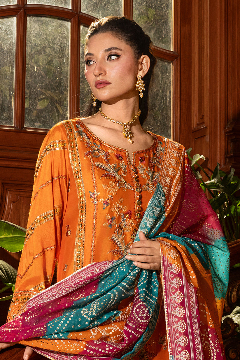 Copper orange Unstitched for Women