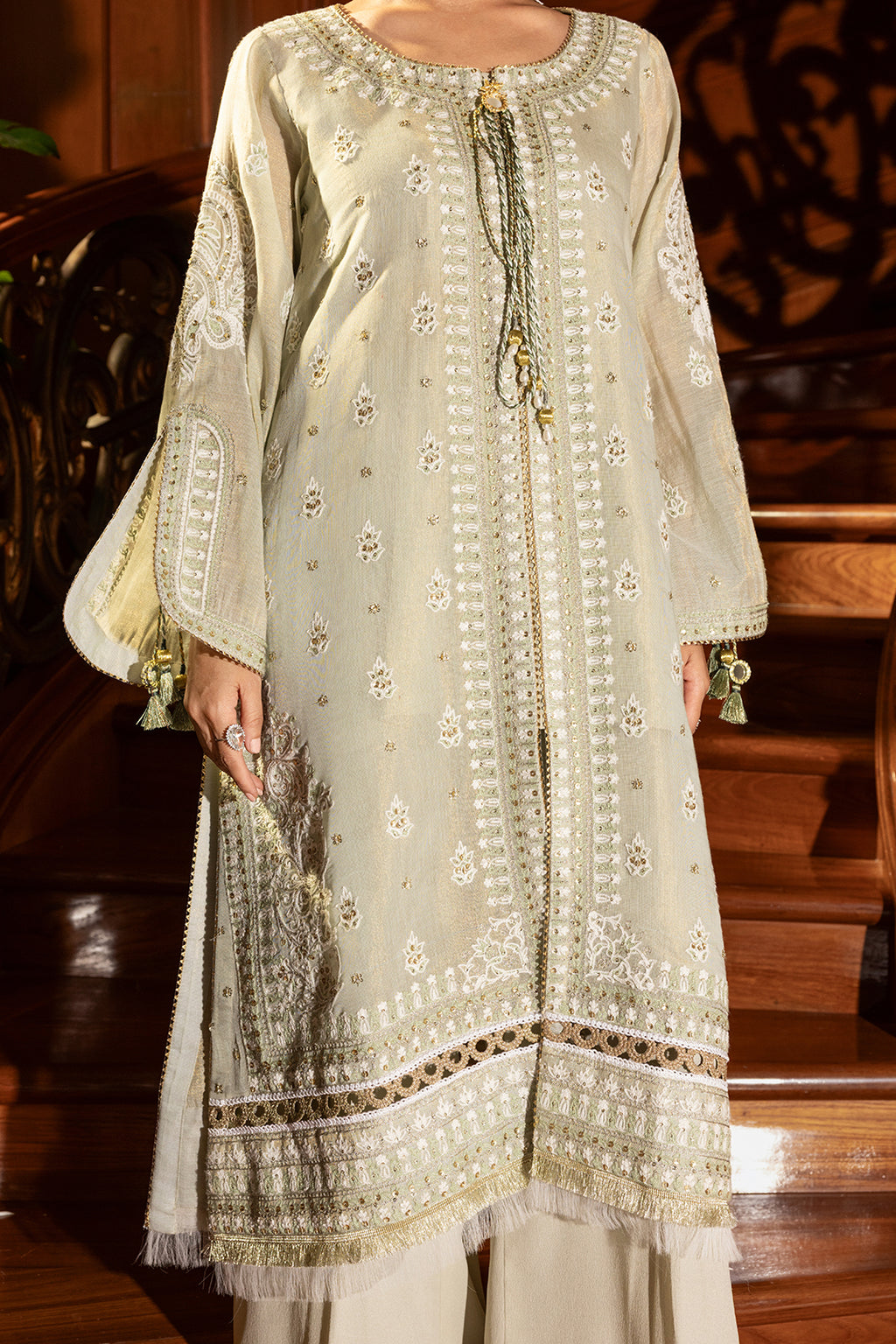 Embroidered Shirt Shalwar Dupatta - 4201