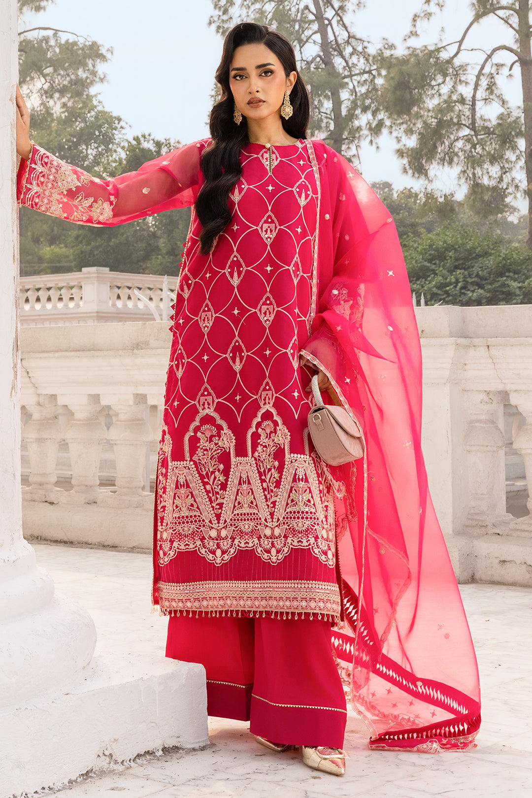 Embroidered Shirt Shalwar Dupatta - 4202