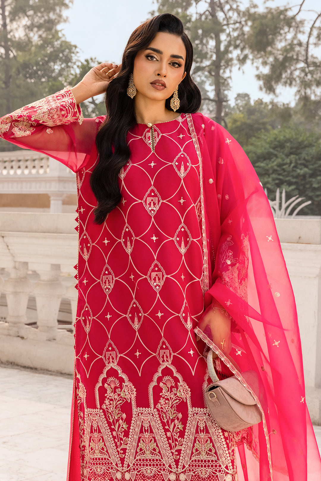 Embroidered Shirt Shalwar Dupatta - 4202
