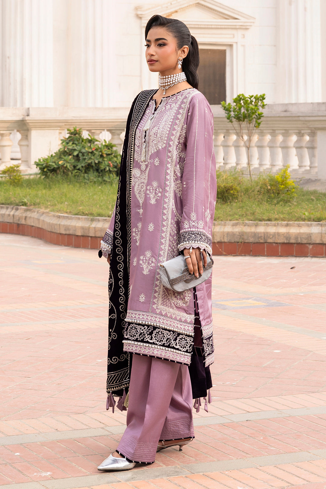 Embroidered Shirt Shalwar Dupatta - 4204