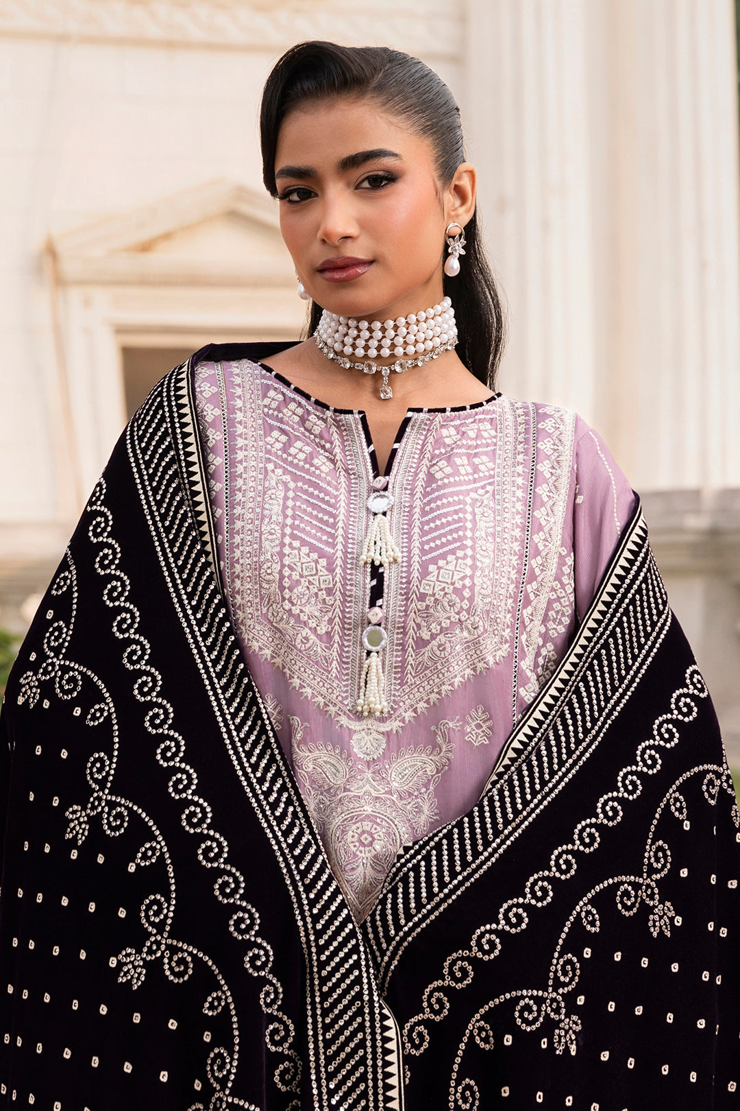 Embroidered Shirt Shalwar Dupatta - 4204