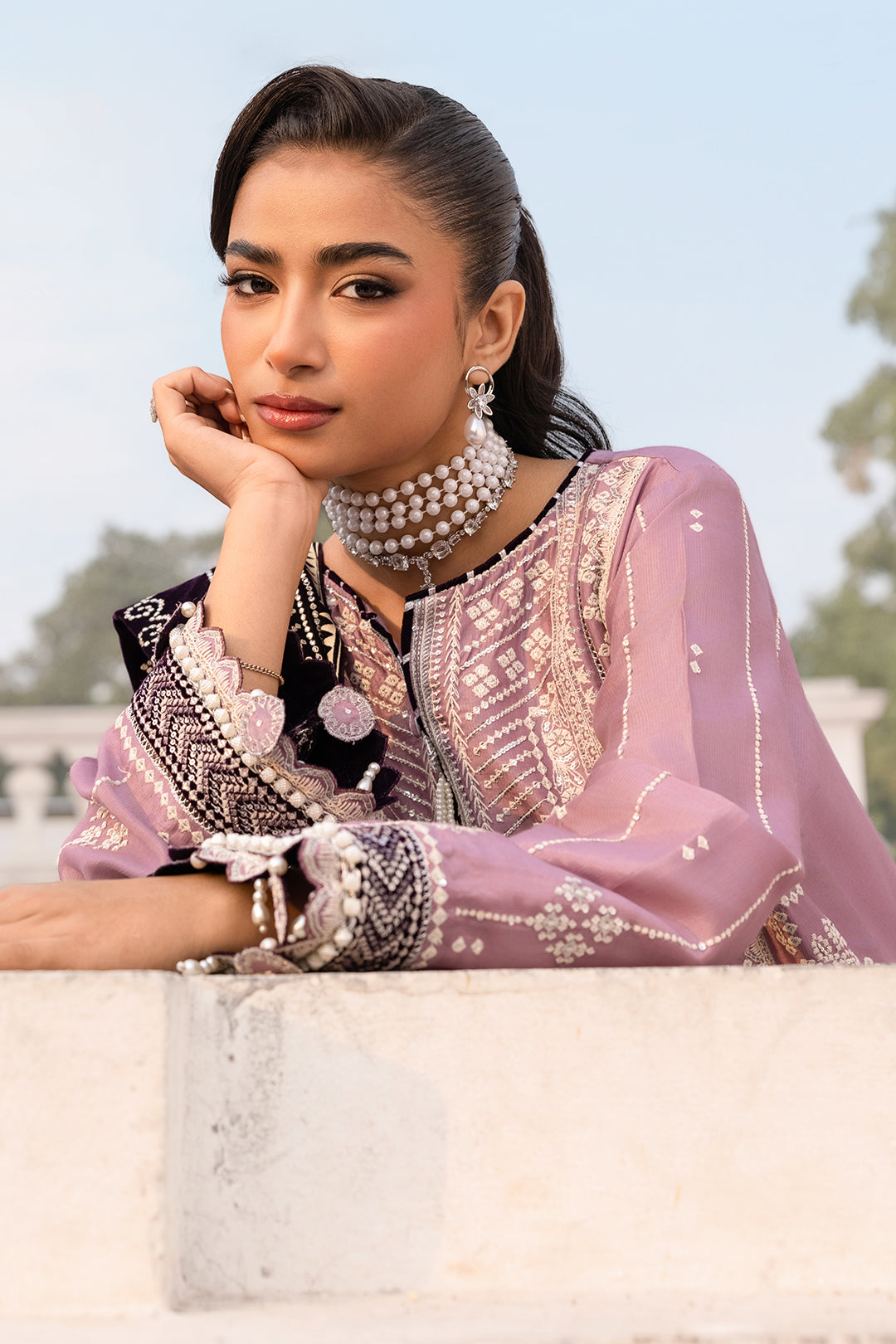 Embroidered Shirt Shalwar Dupatta - 4204