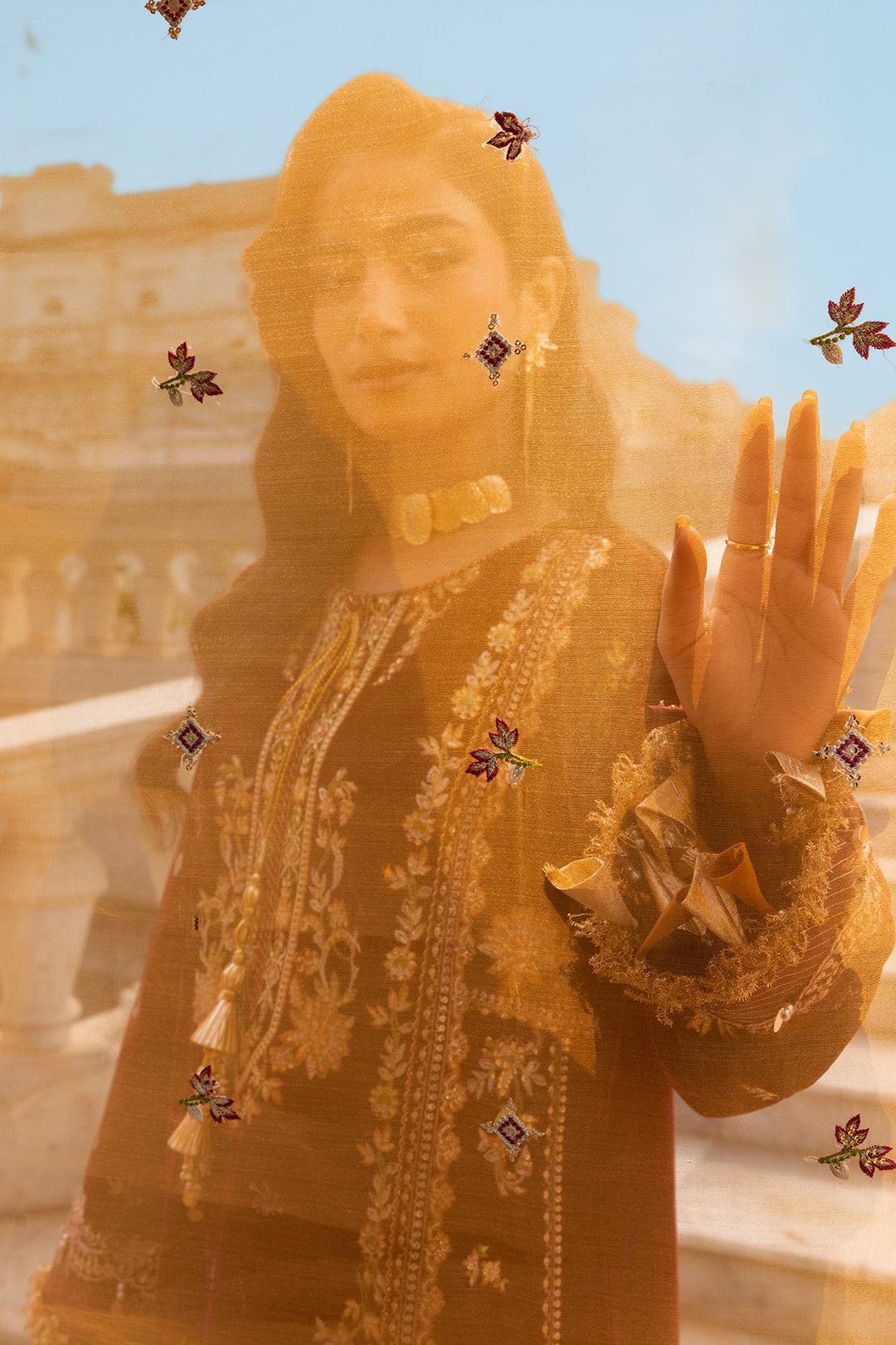 Embroidered Shirt Shalwar Dupatta - 4205