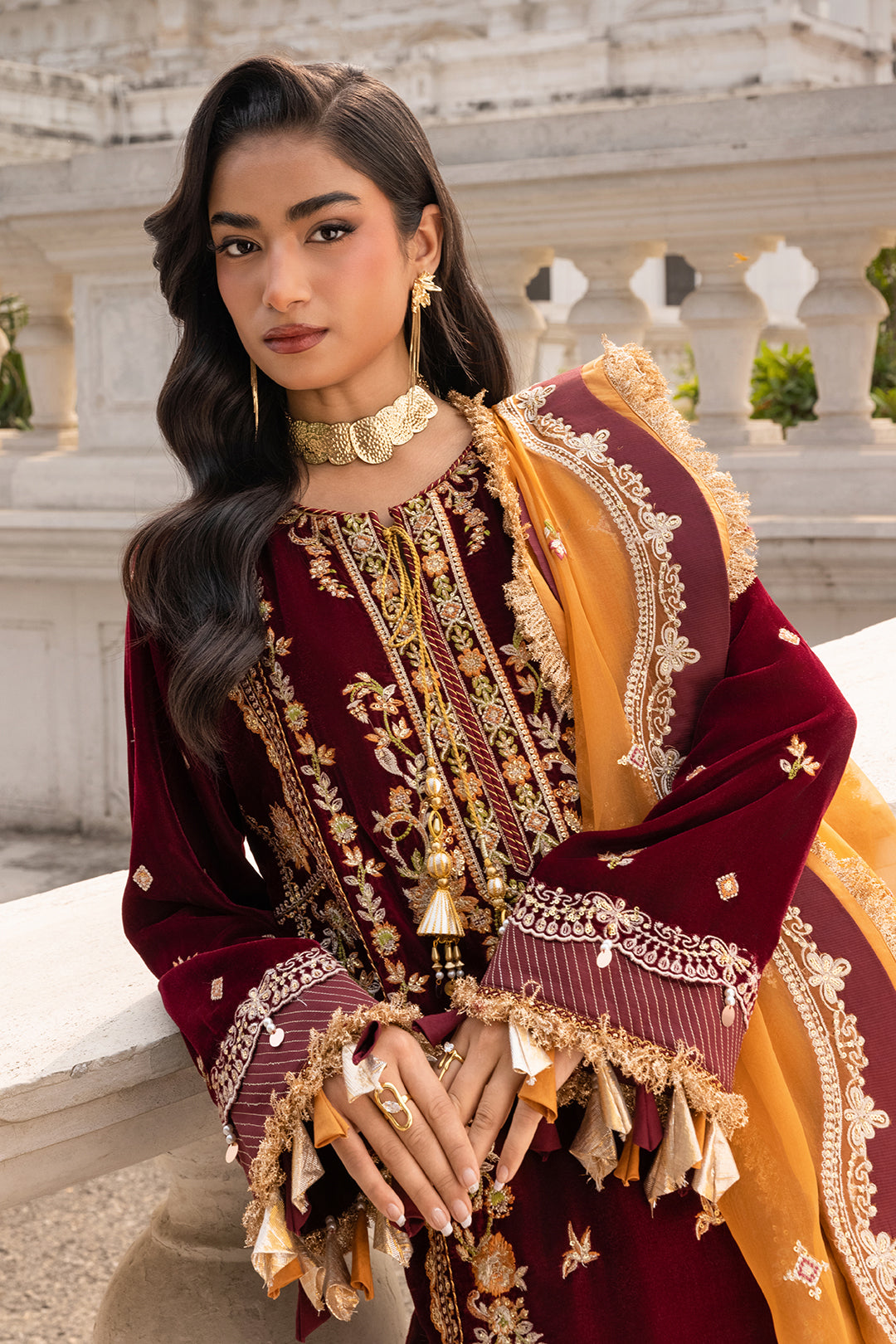 Embroidered Shirt Shalwar Dupatta - 4205