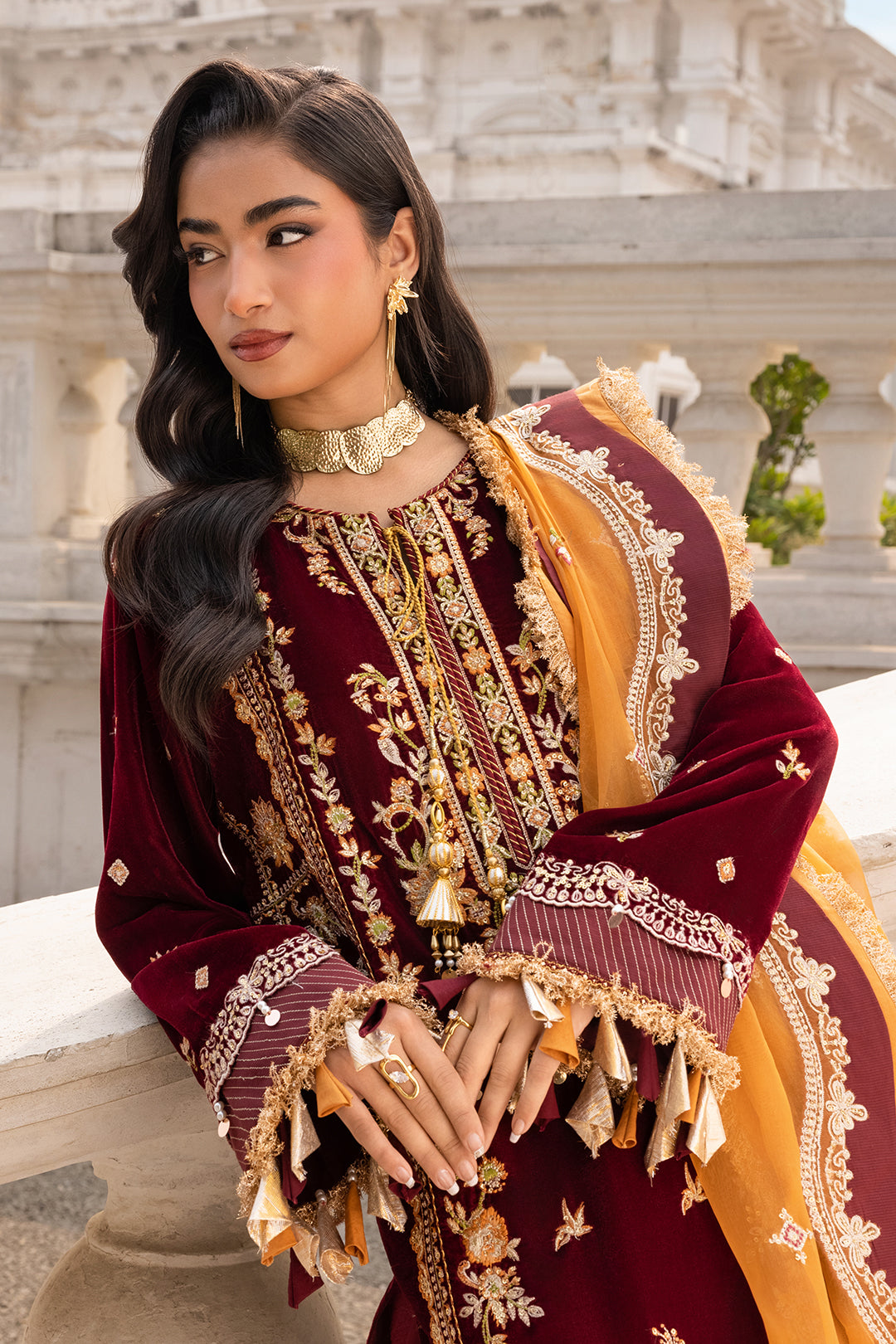 Embroidered Shirt Shalwar Dupatta - 4205