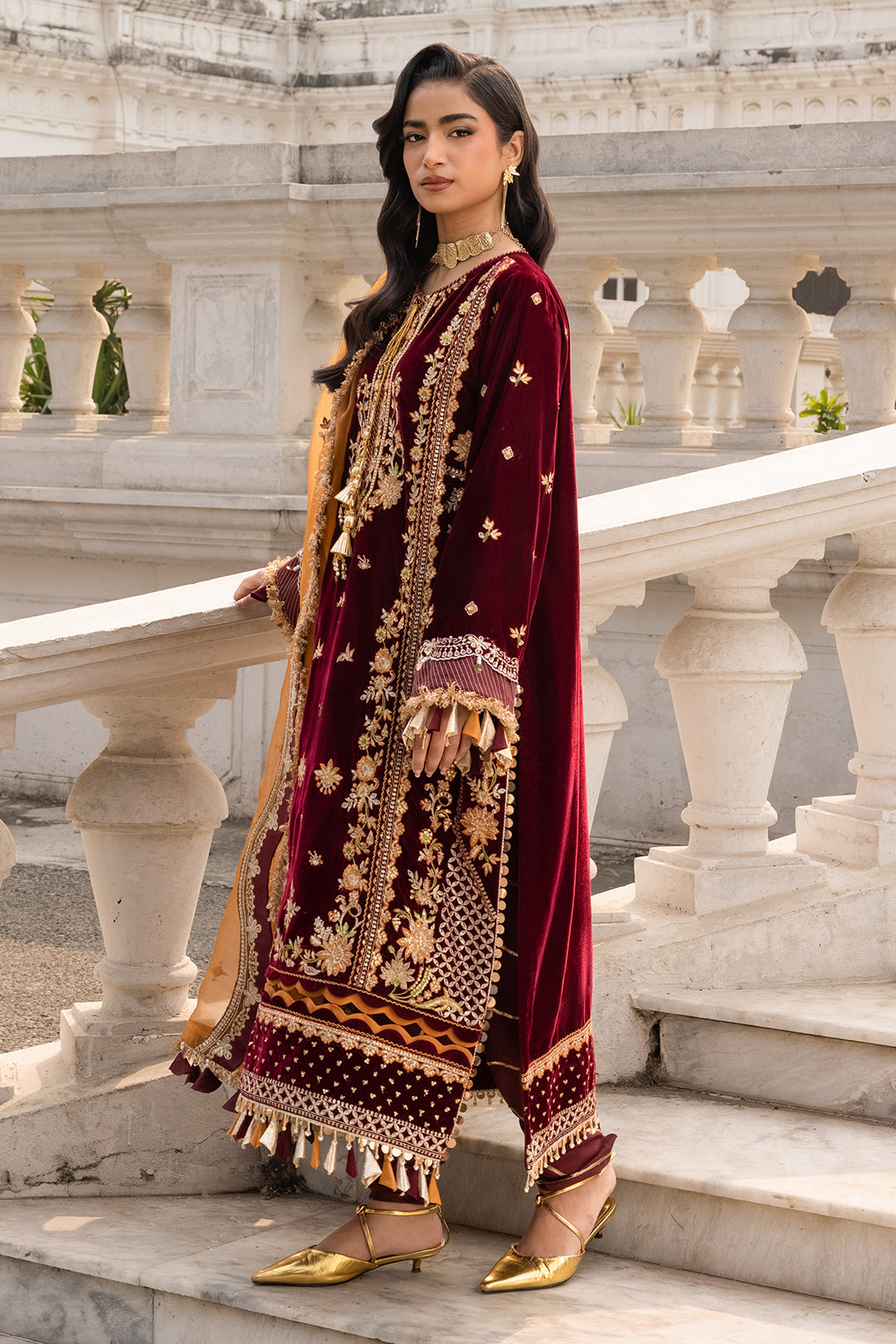 Embroidered Shirt Shalwar Dupatta - 4205
