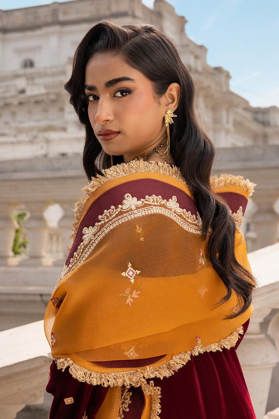 Embroidered Shirt Shalwar Dupatta - 4205