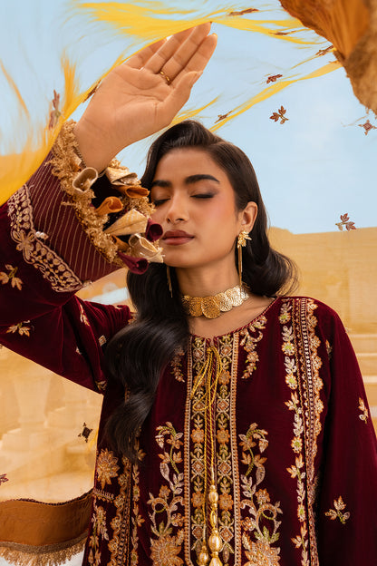 Embroidered Shirt Shalwar Dupatta - 4205