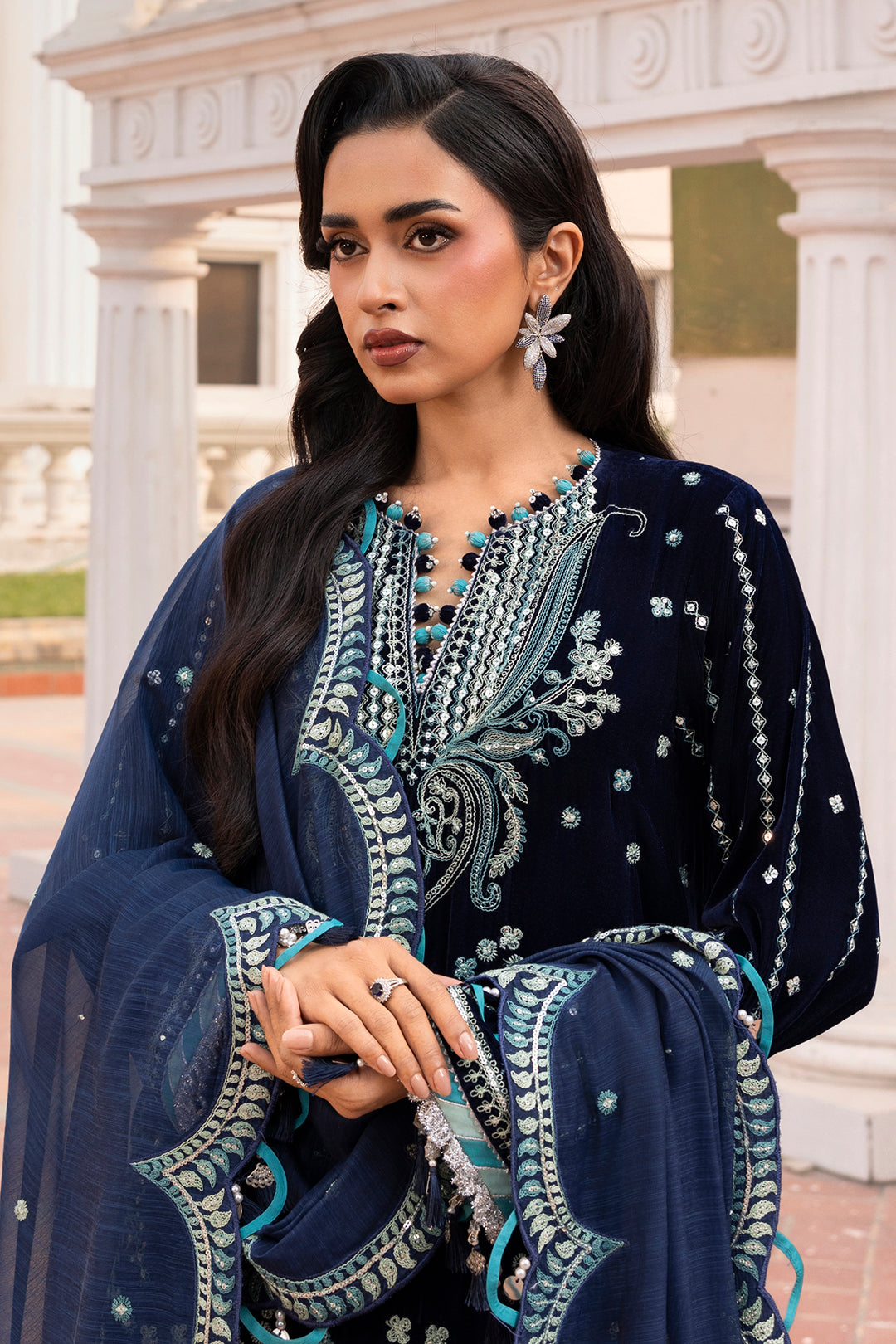 Embroidered Shirt Shalwar Dupatta - 4206