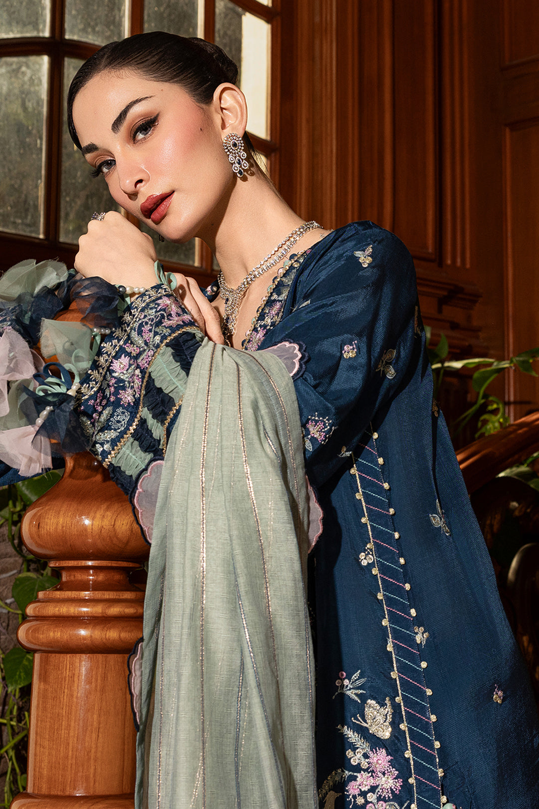 Embroidered Shirt Shalwar Dupatta - 4207