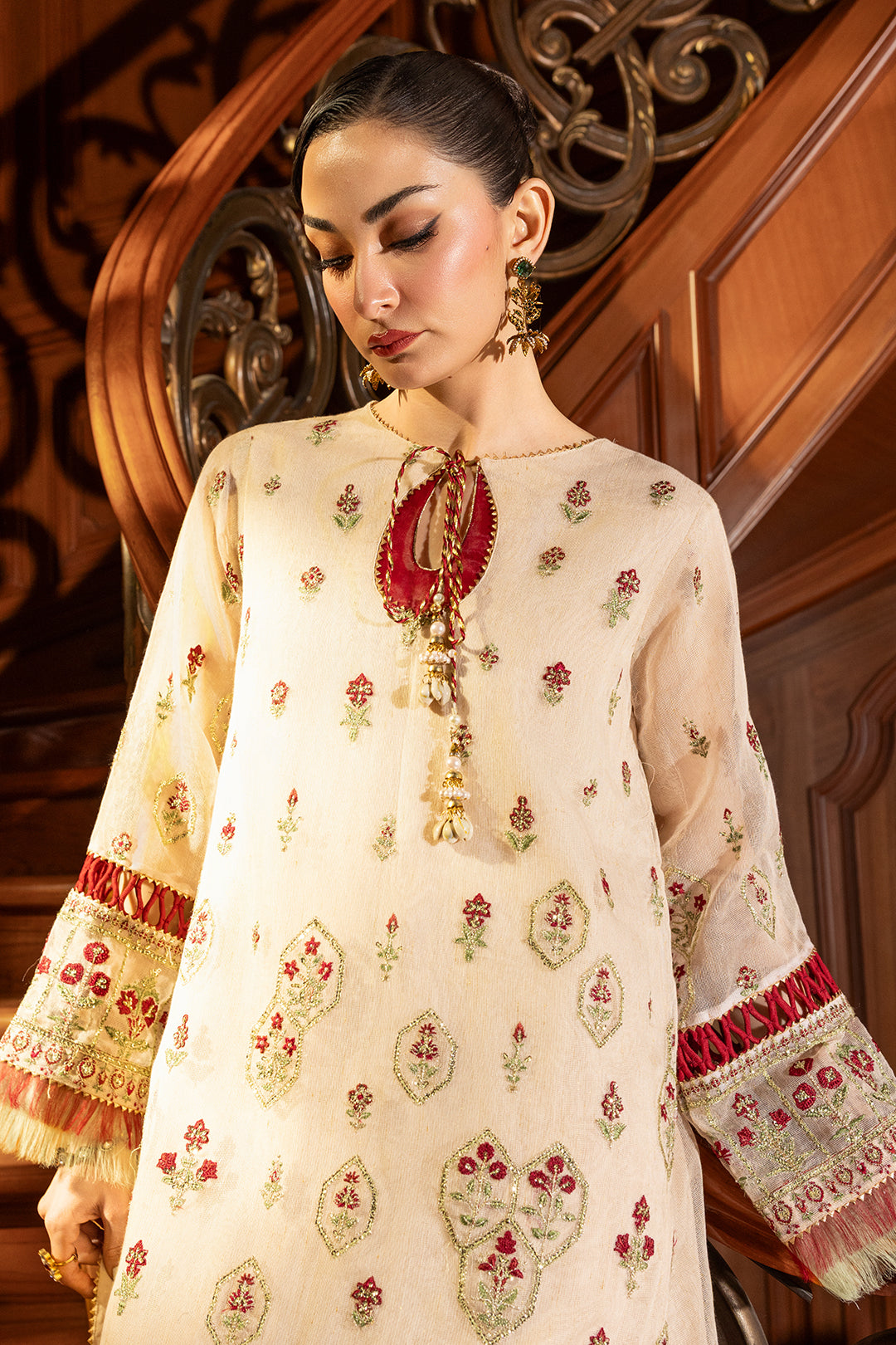 Embroidered Shirt Shalwar Dupatta - 4208