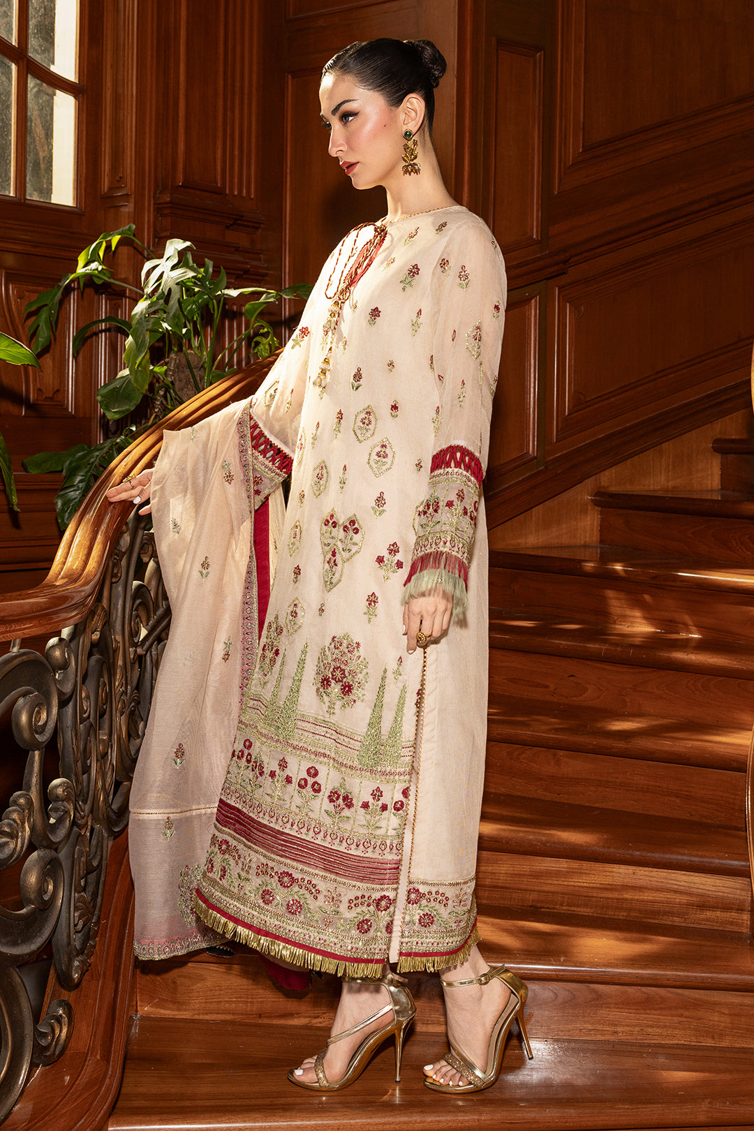 Embroidered Shirt Shalwar Dupatta - 4208