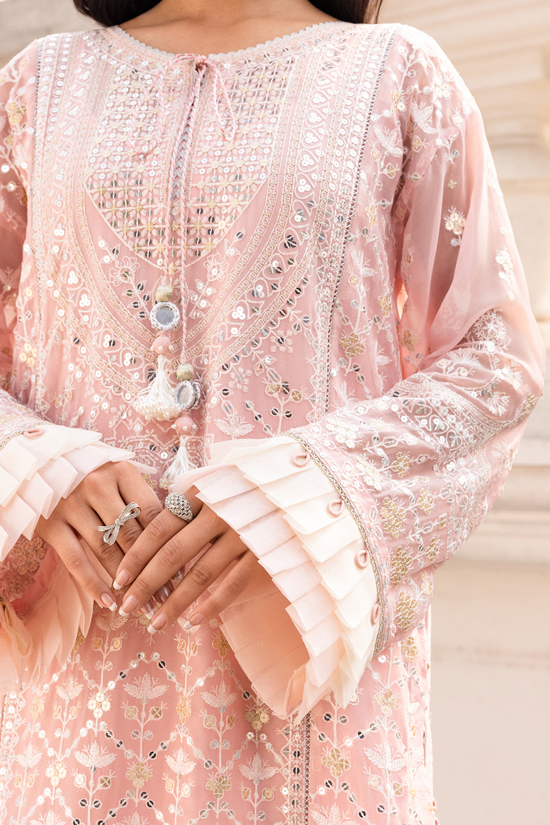 Embroidered Shirt Shalwar Dupatta - 4209