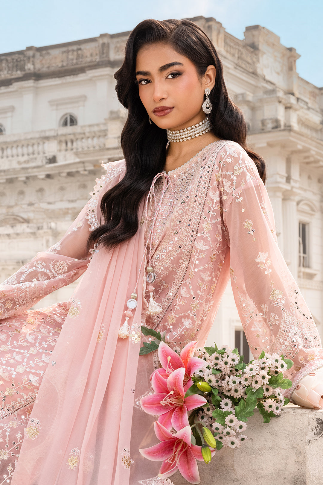 Embroidered Shirt Shalwar Dupatta - 4209