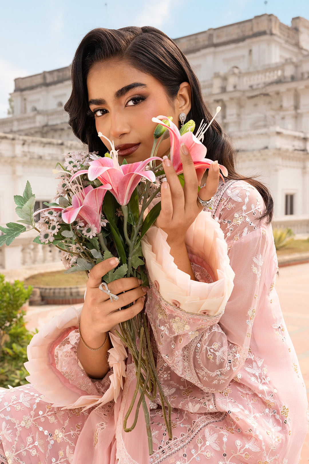 Embroidered Shirt Shalwar Dupatta - 4209