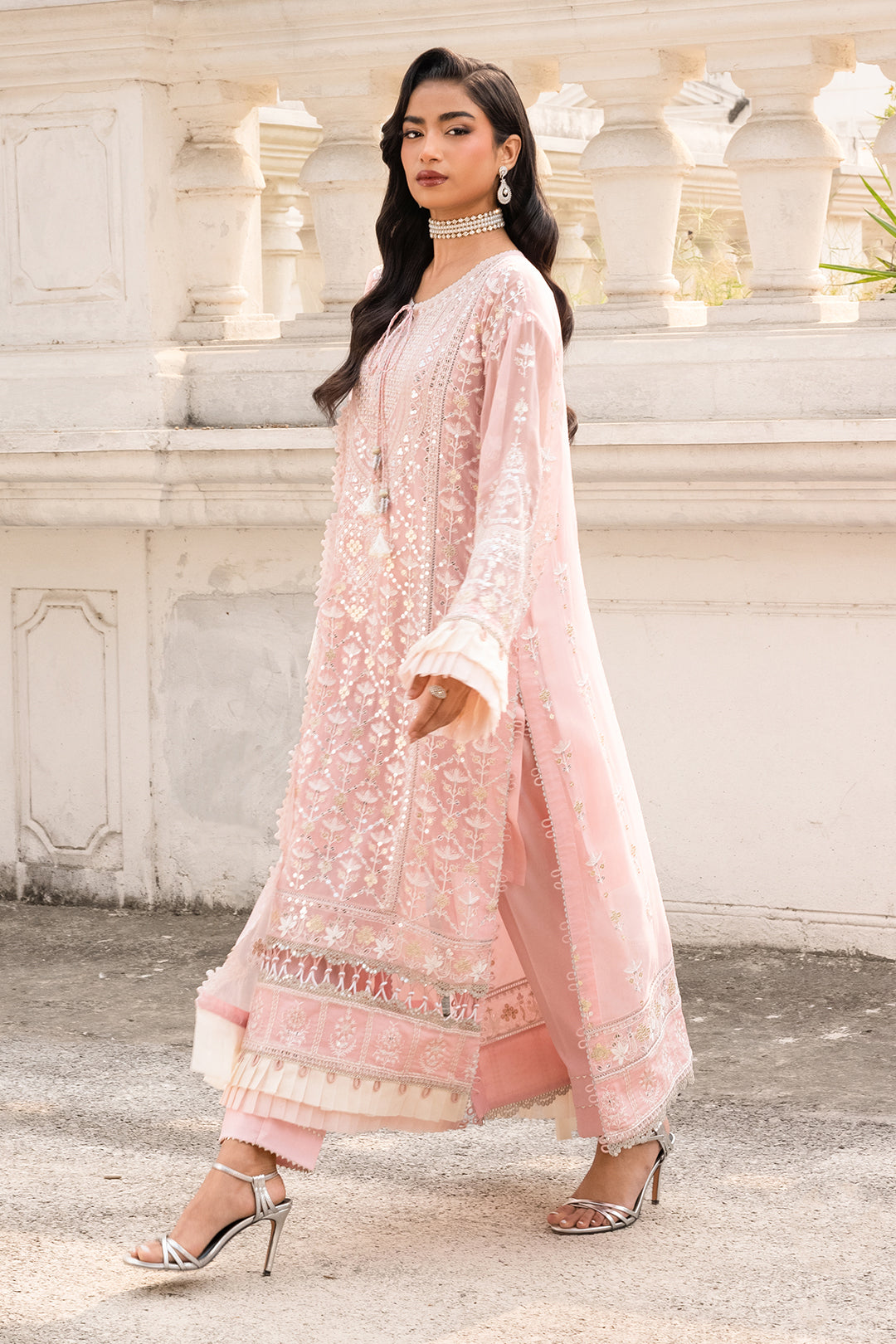 Embroidered Shirt Shalwar Dupatta - 4209