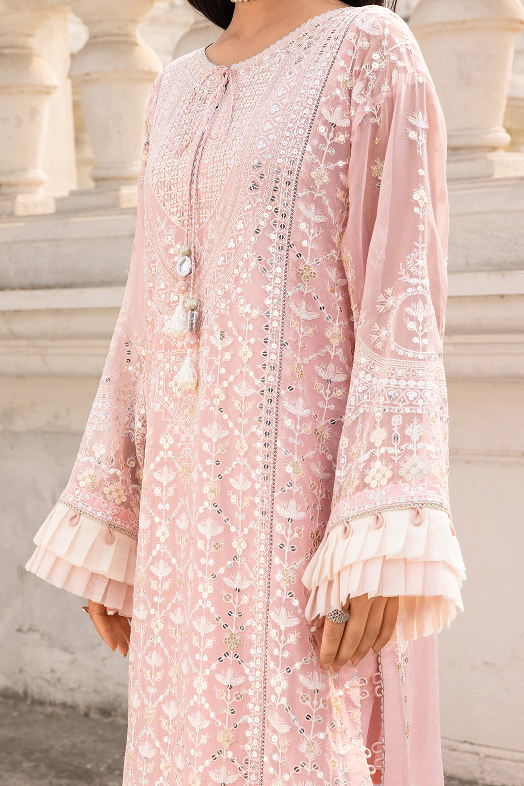 Embroidered Shirt Shalwar Dupatta - 4209