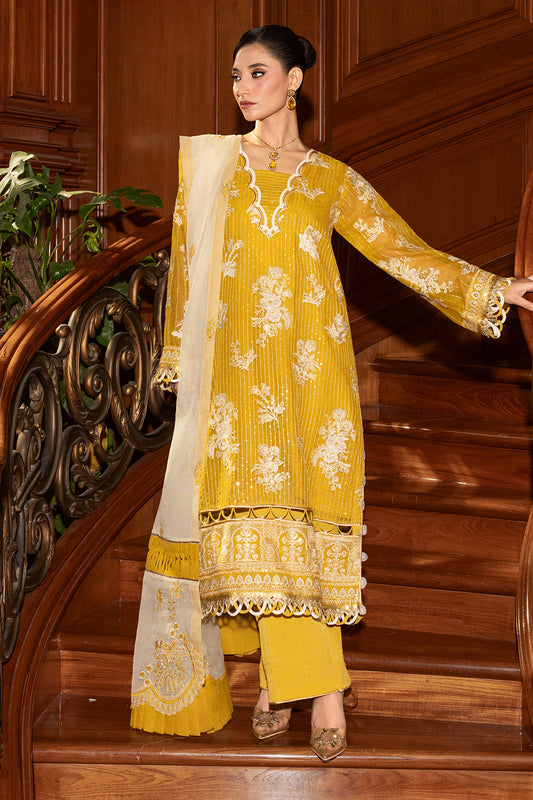Embroidered Shirt Shalwar Dupatta - 4210